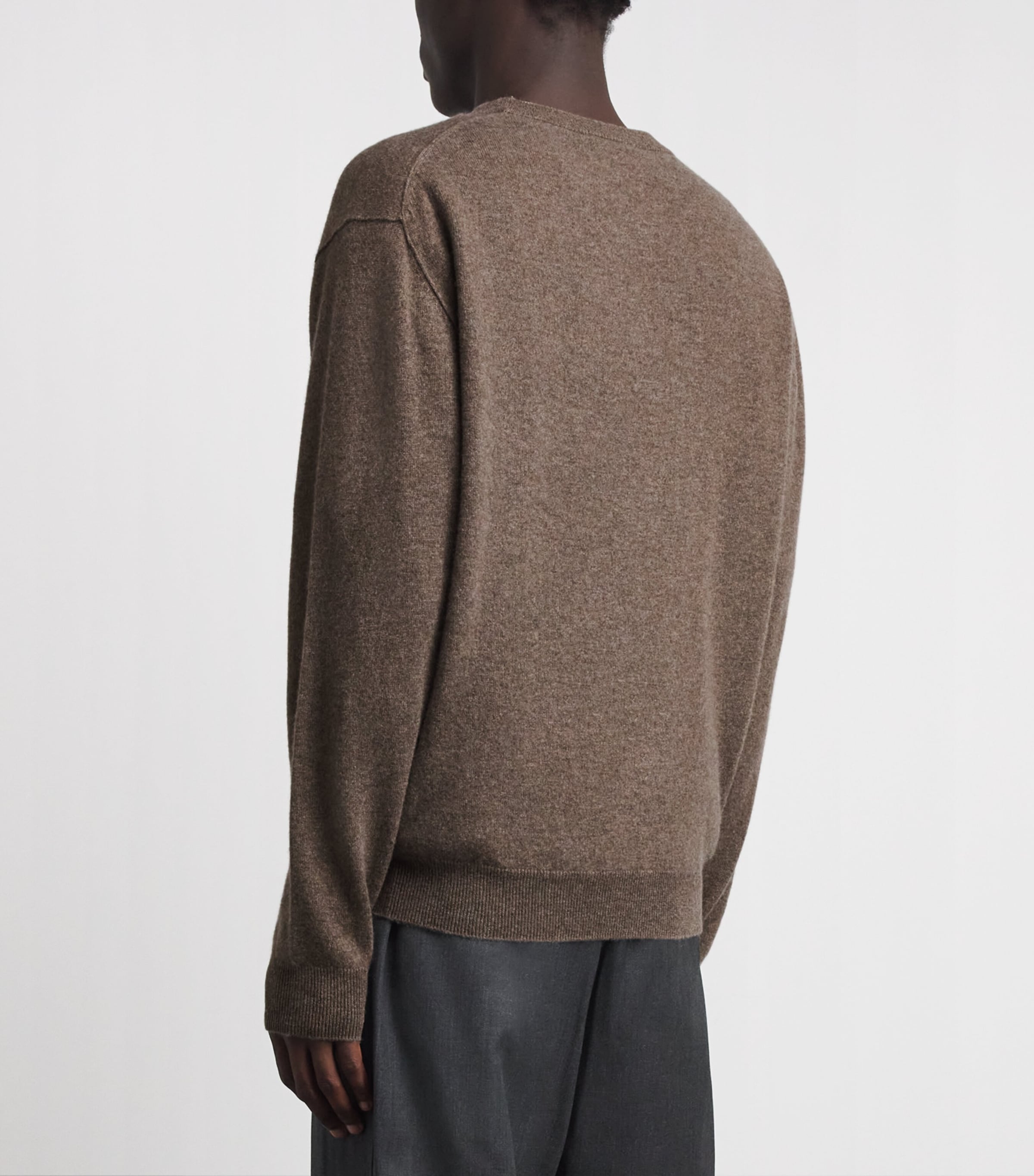 Le 17 Septembre Mens Cashmere Sweater Brown Image 5