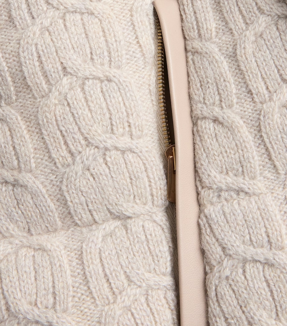 Cashmere Padded Jacket N42BEIGE - CANVAS Image 5