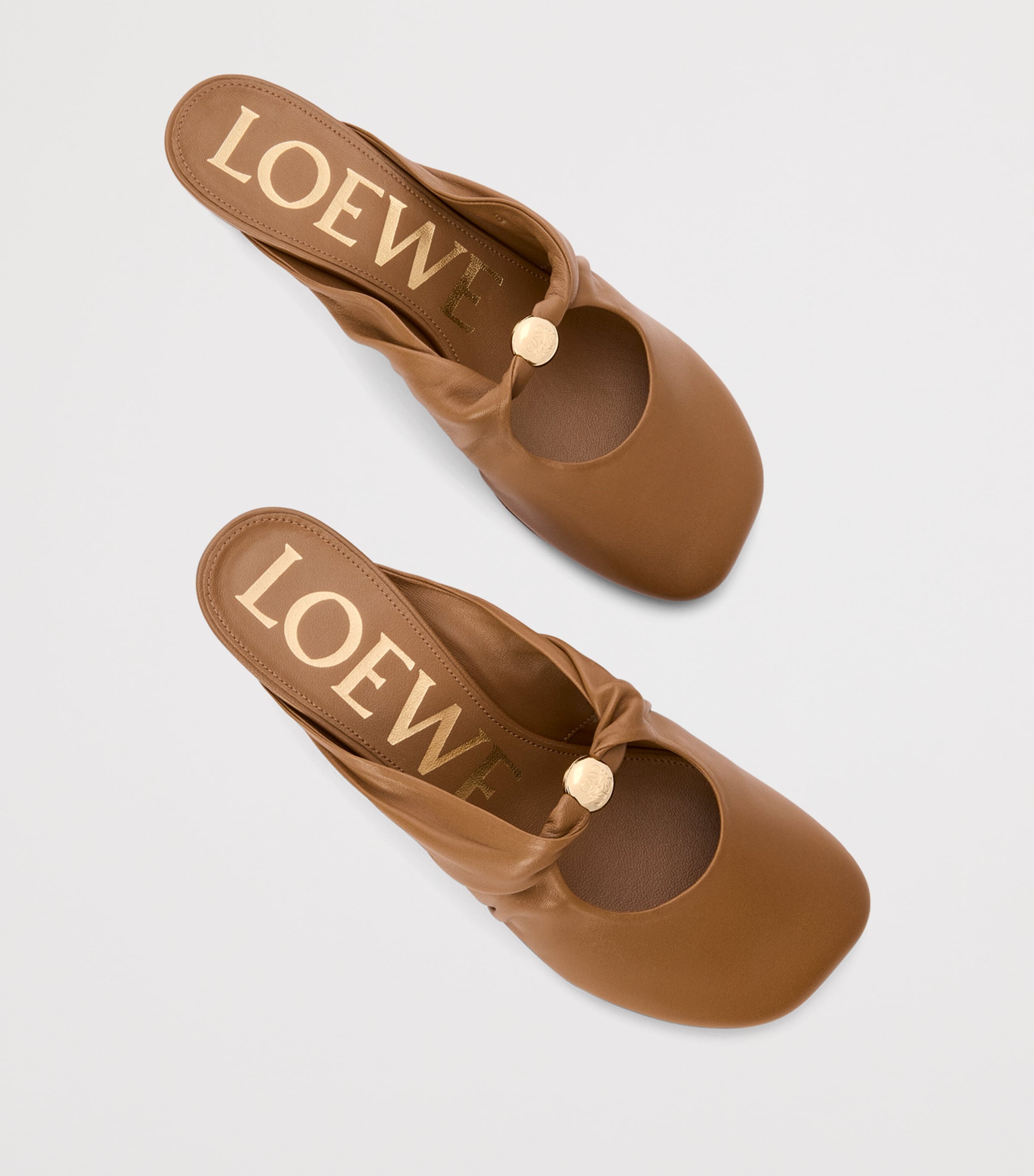 【LOEWE】 Pebble 45 leather mules Pebble 45 leather mules in black - Loewe | Mytheresa