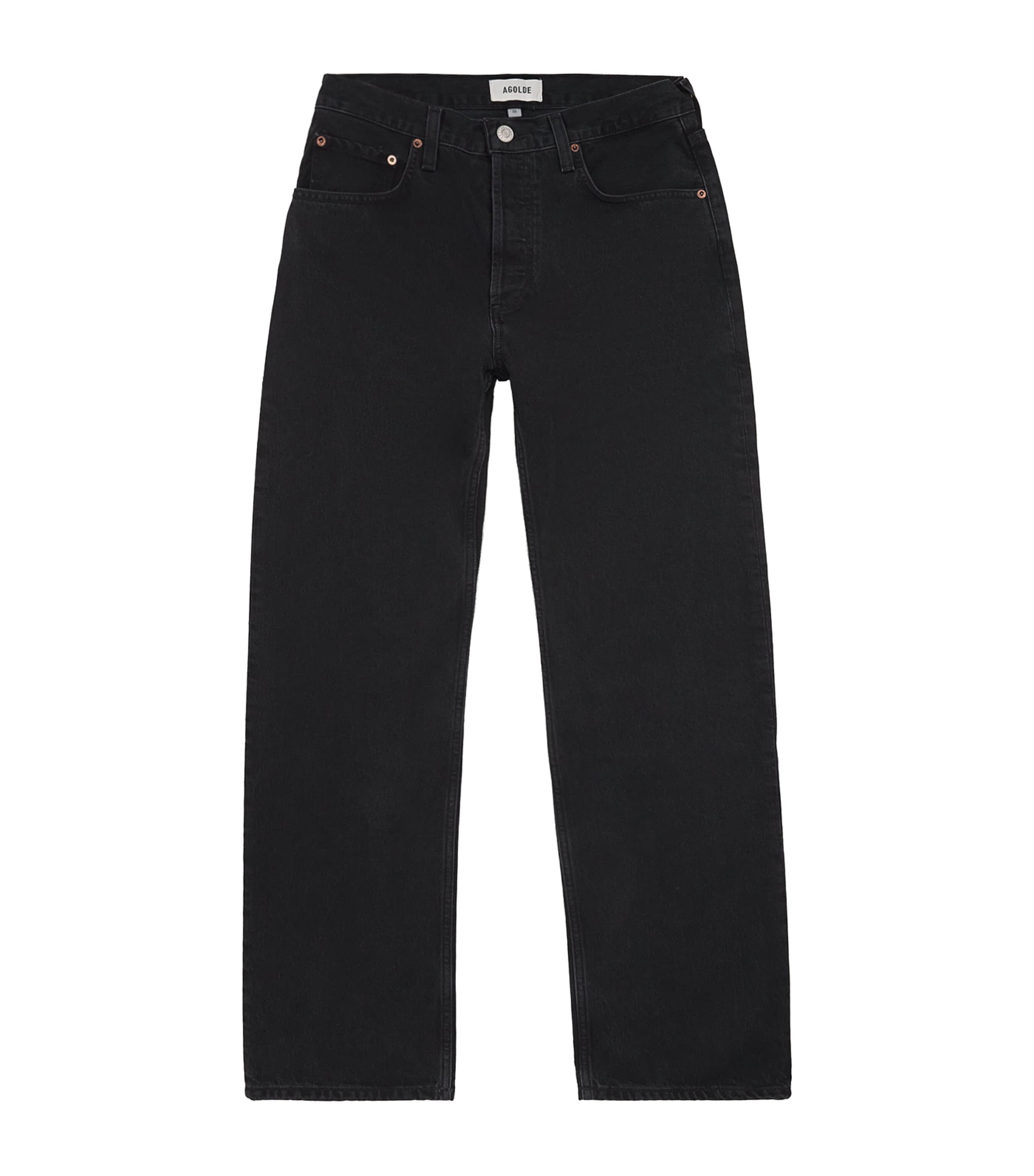 Agolde Magnus Straight Jeans In Black