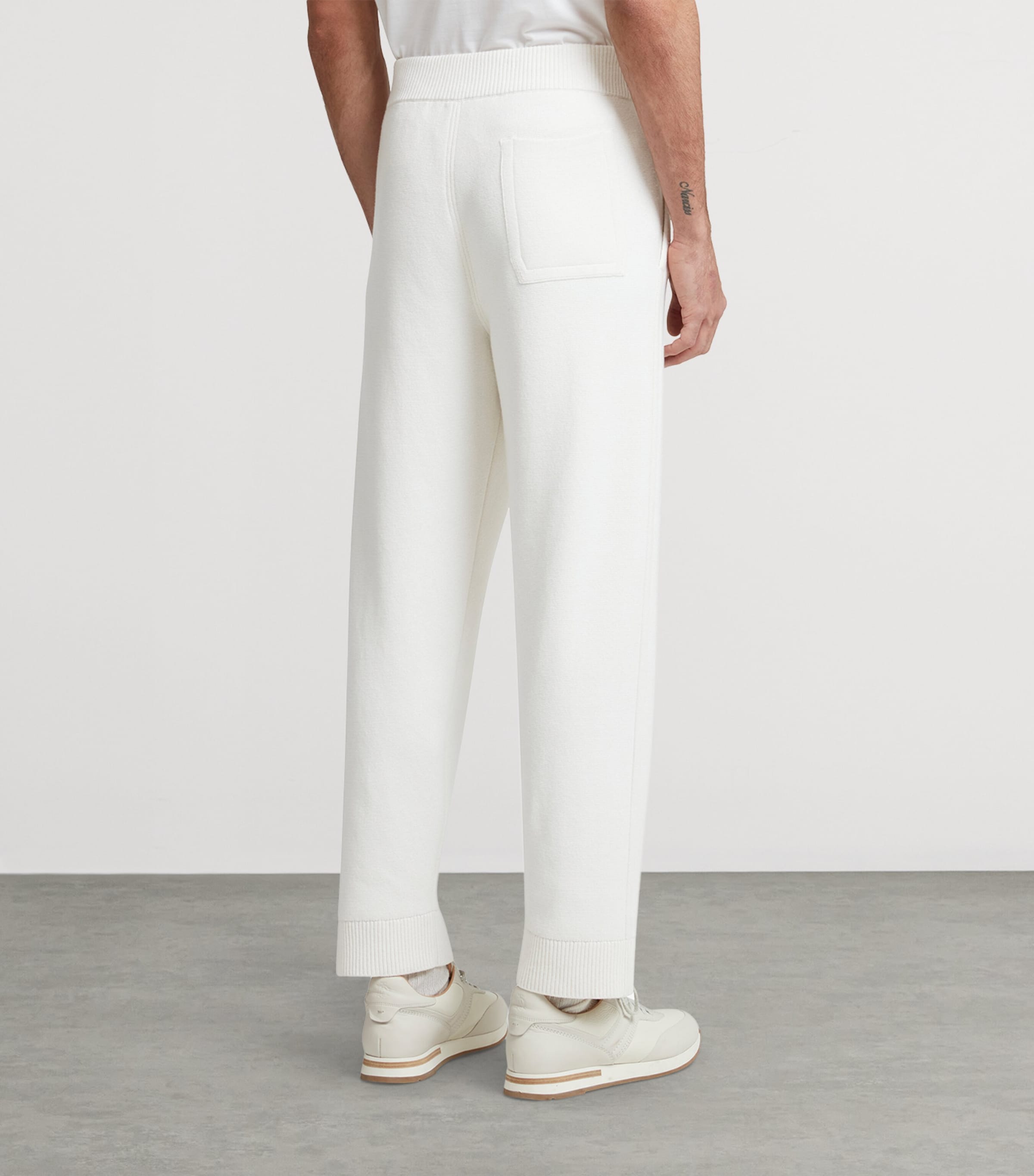 Cotton-Cashmere Sweatpants 100WHITE Image 4