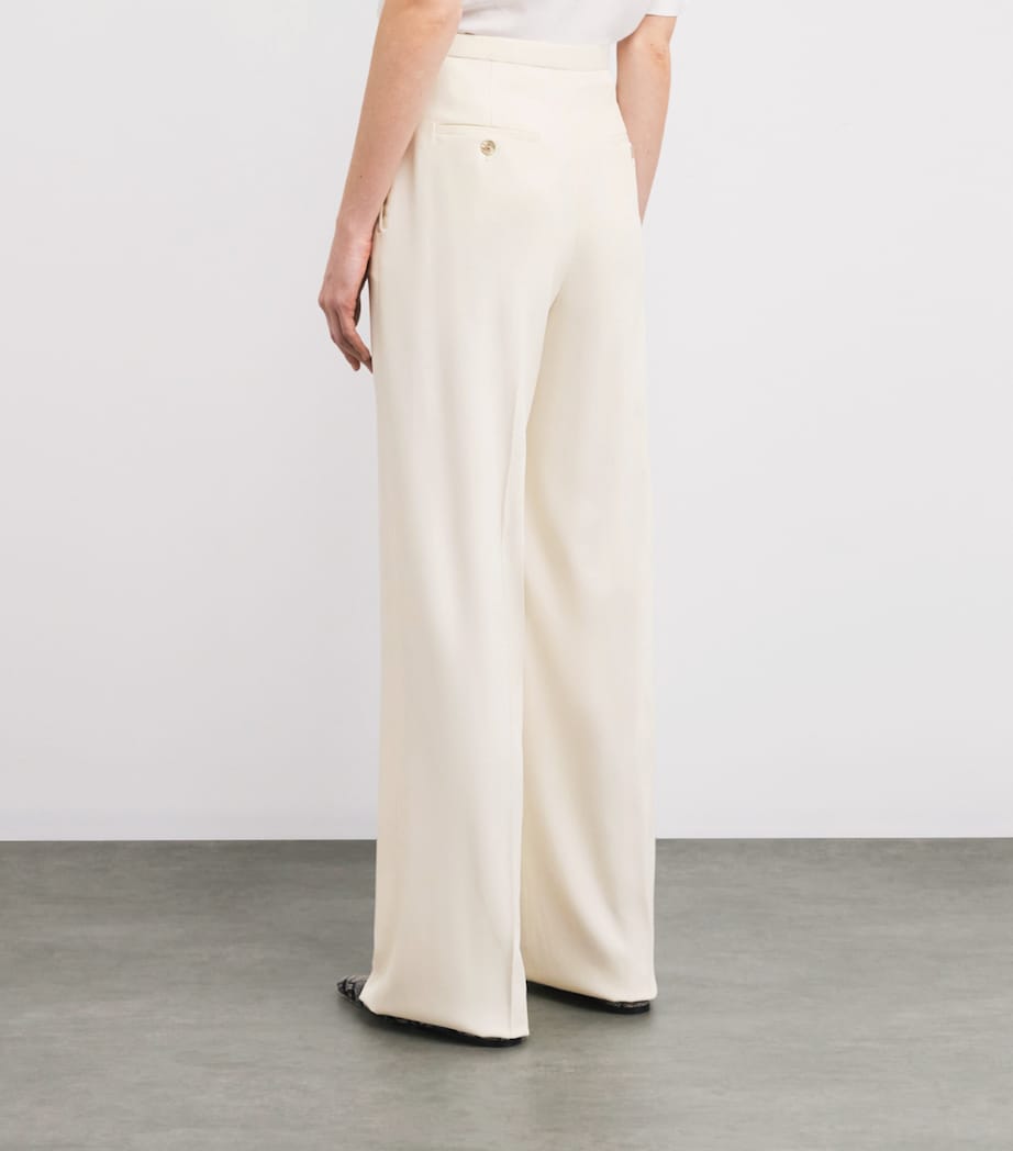 Virgin Wool Amanda Wide-Leg Trousers N02 WHITE Image 4