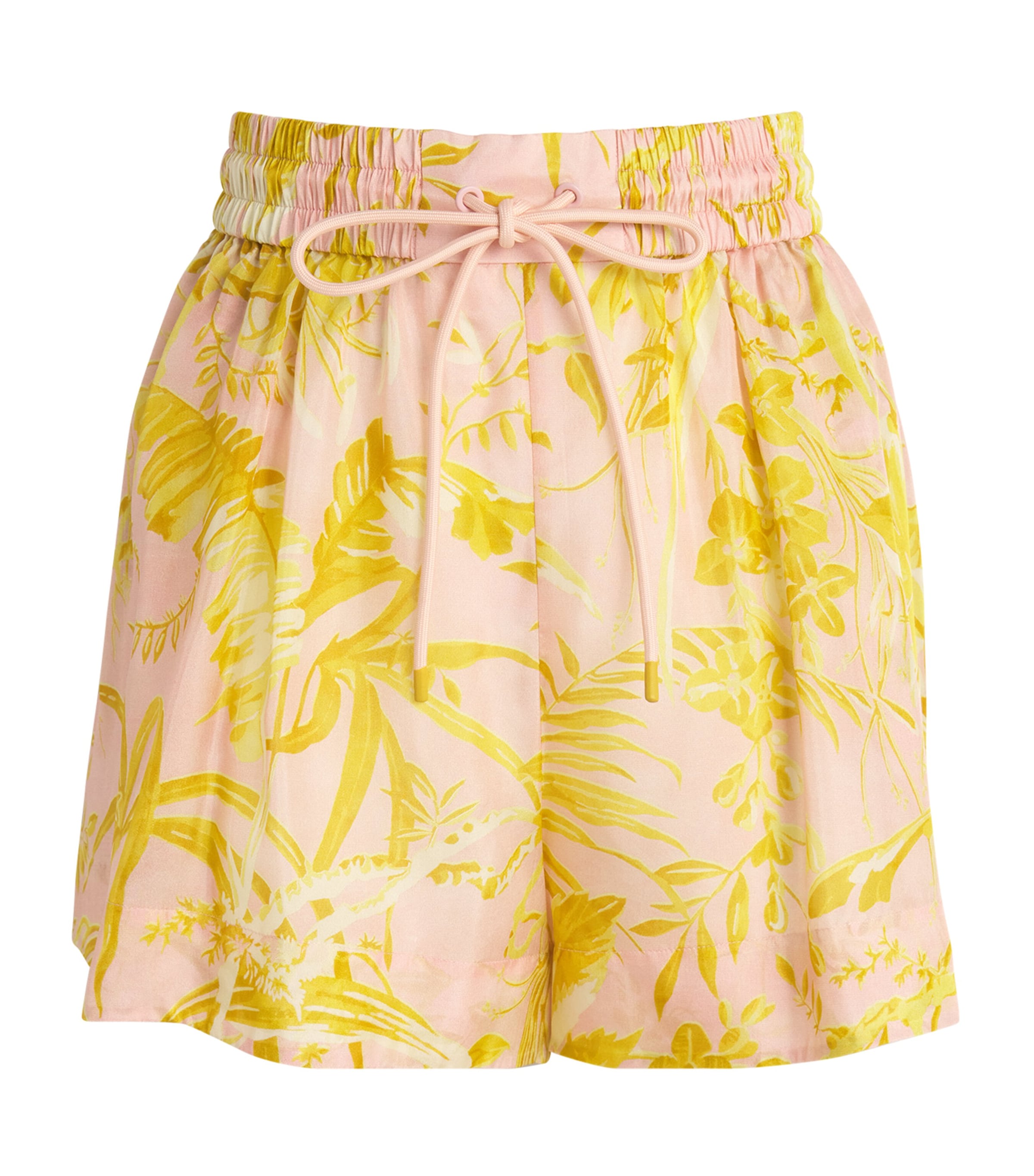 ZIMMERMANN SILK FLORAL SHORTS 