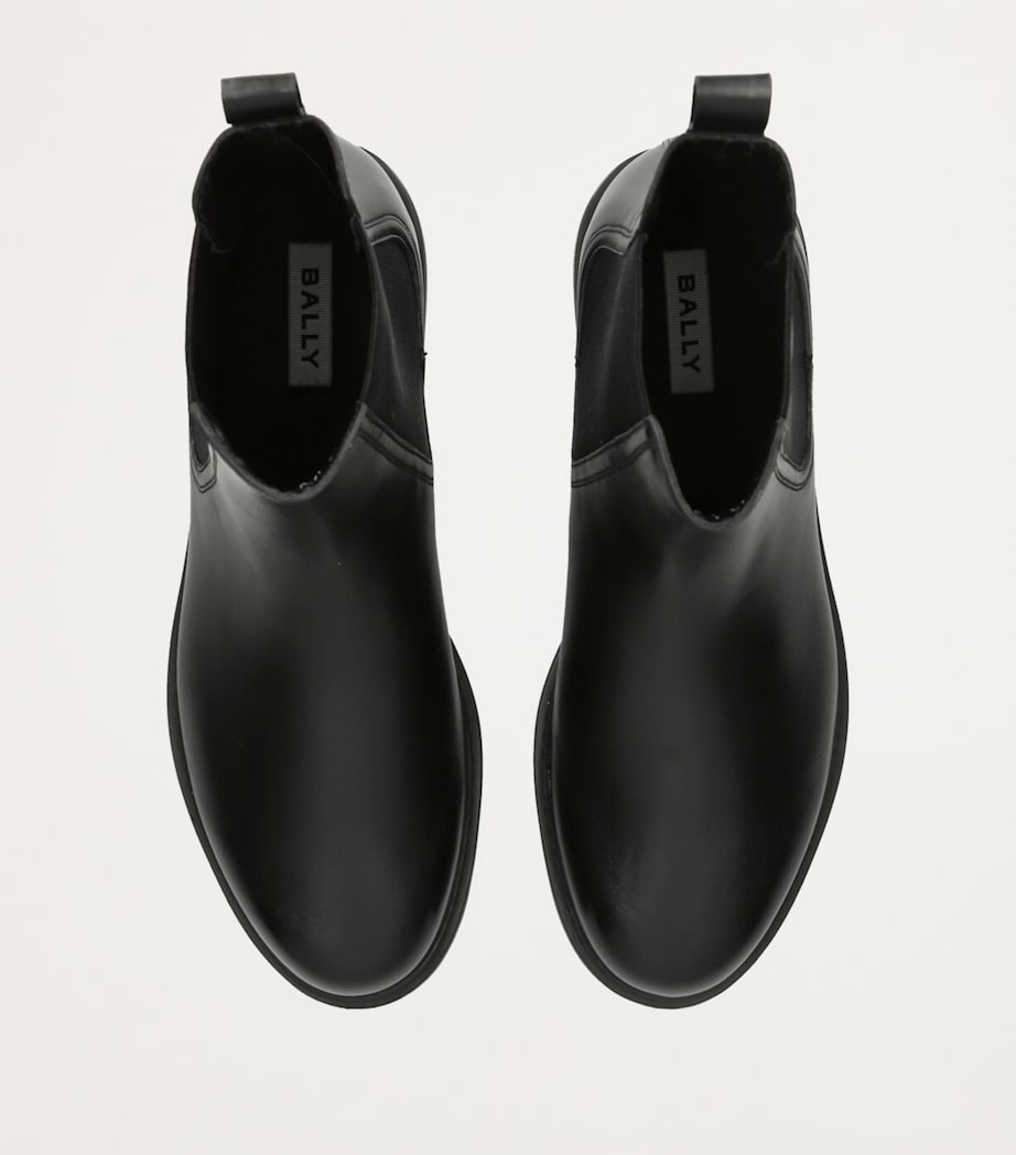Bally Leather Gevon Chelsea Boots Black Image 4