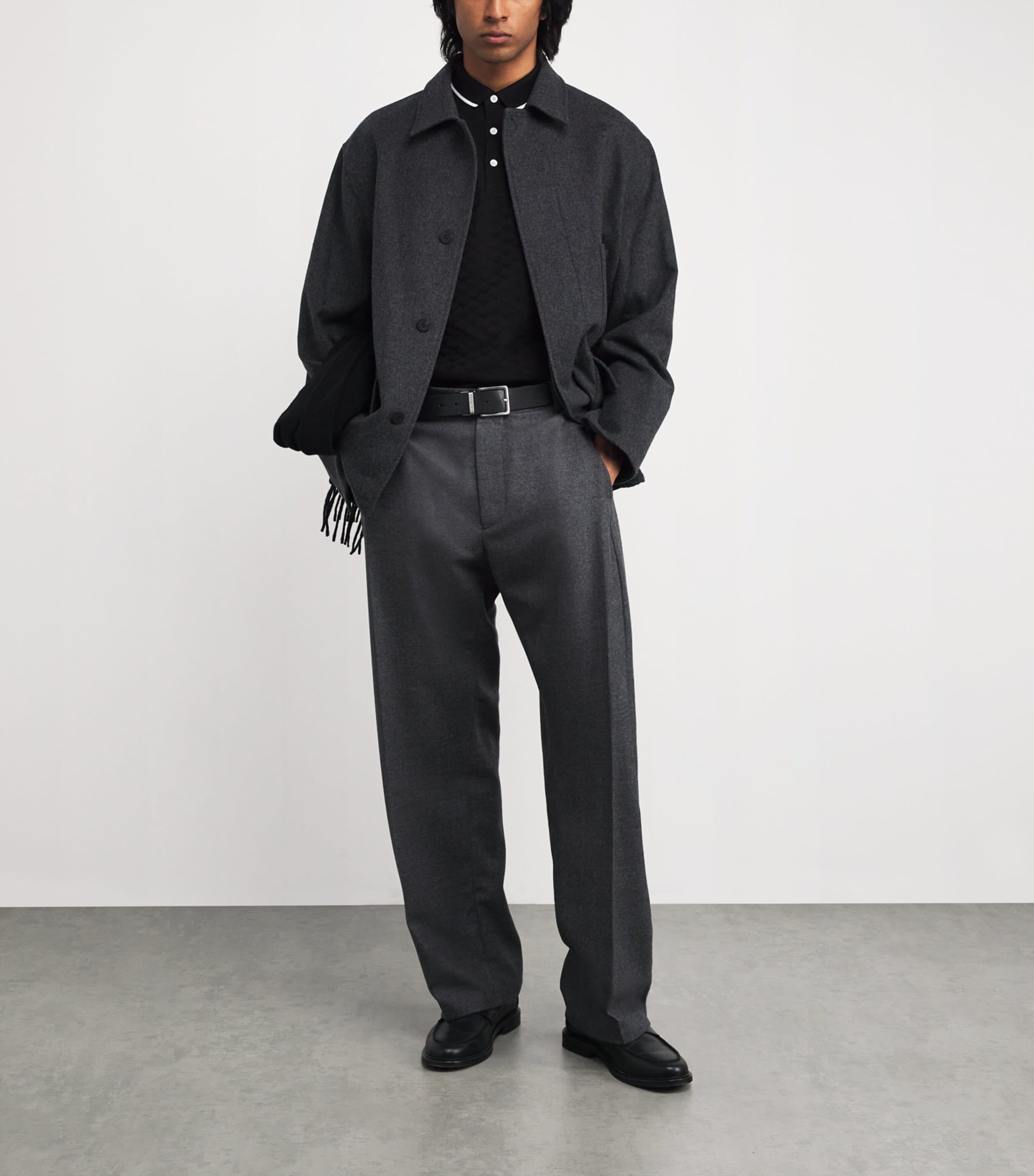 Cotton Eagle Motif Polo Shirt 999 Image 2