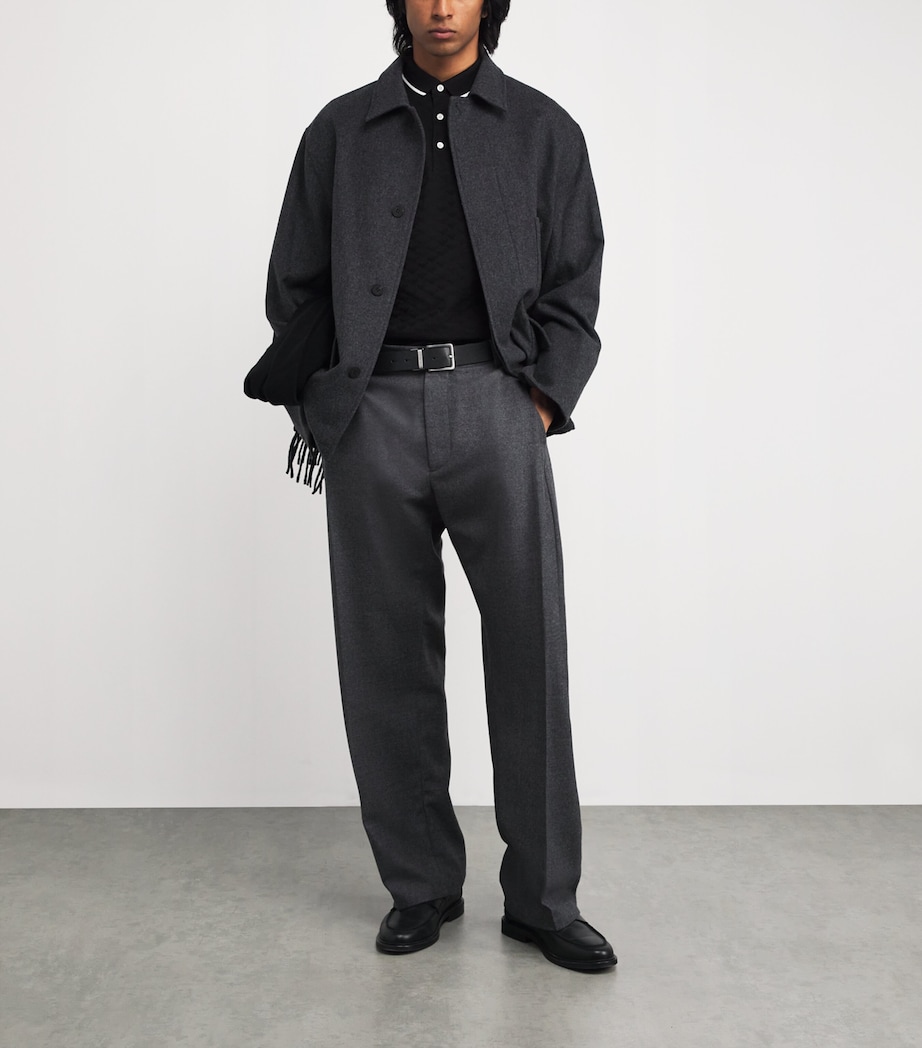 Cotton Eagle Motif Polo Shirt 999 Image 2