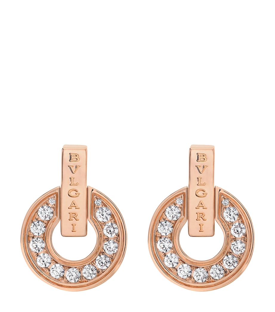 Rose Gold and Diamond BVLGARI BVLGARI Earrings PINK GOLD Image 1