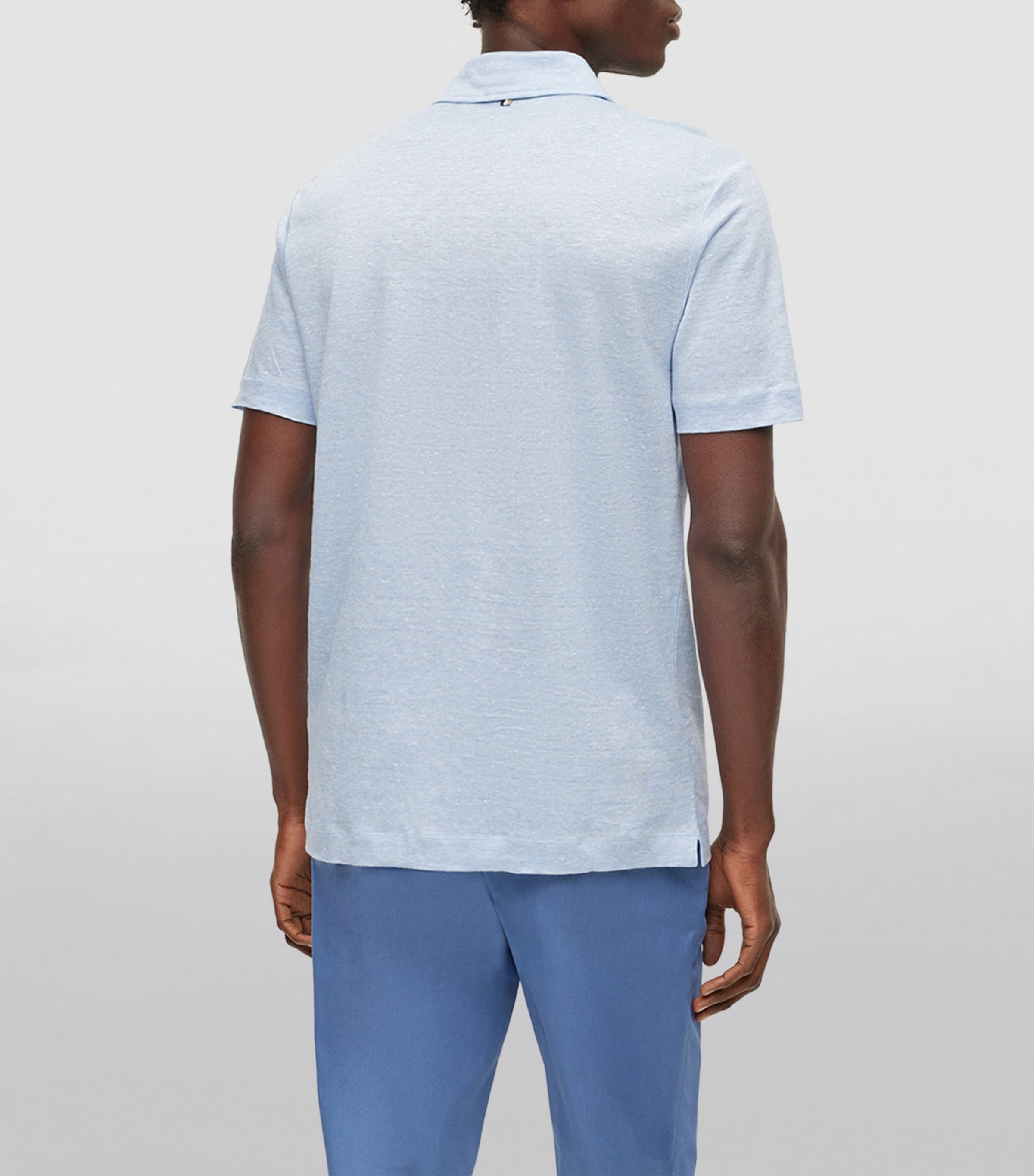 Linen Polo Shirt 492 Image 4