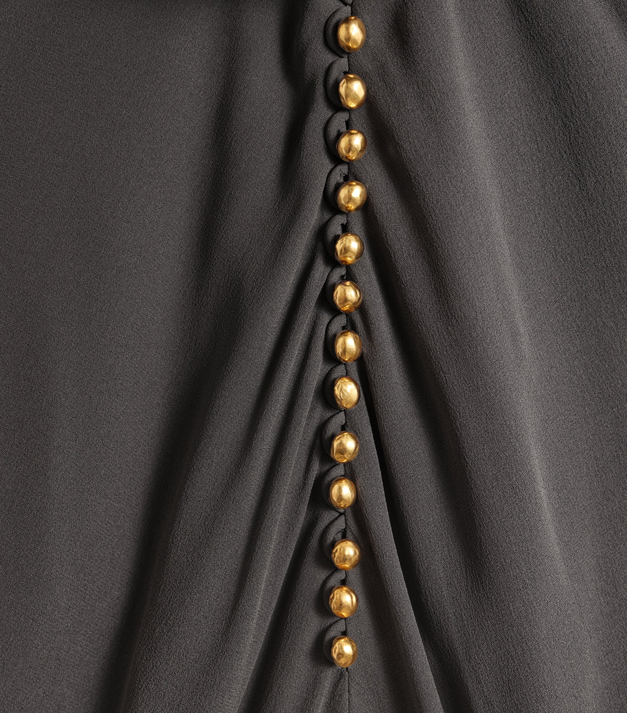 Schiaparelli Womens Silk Open-Back Gown Black Image 3