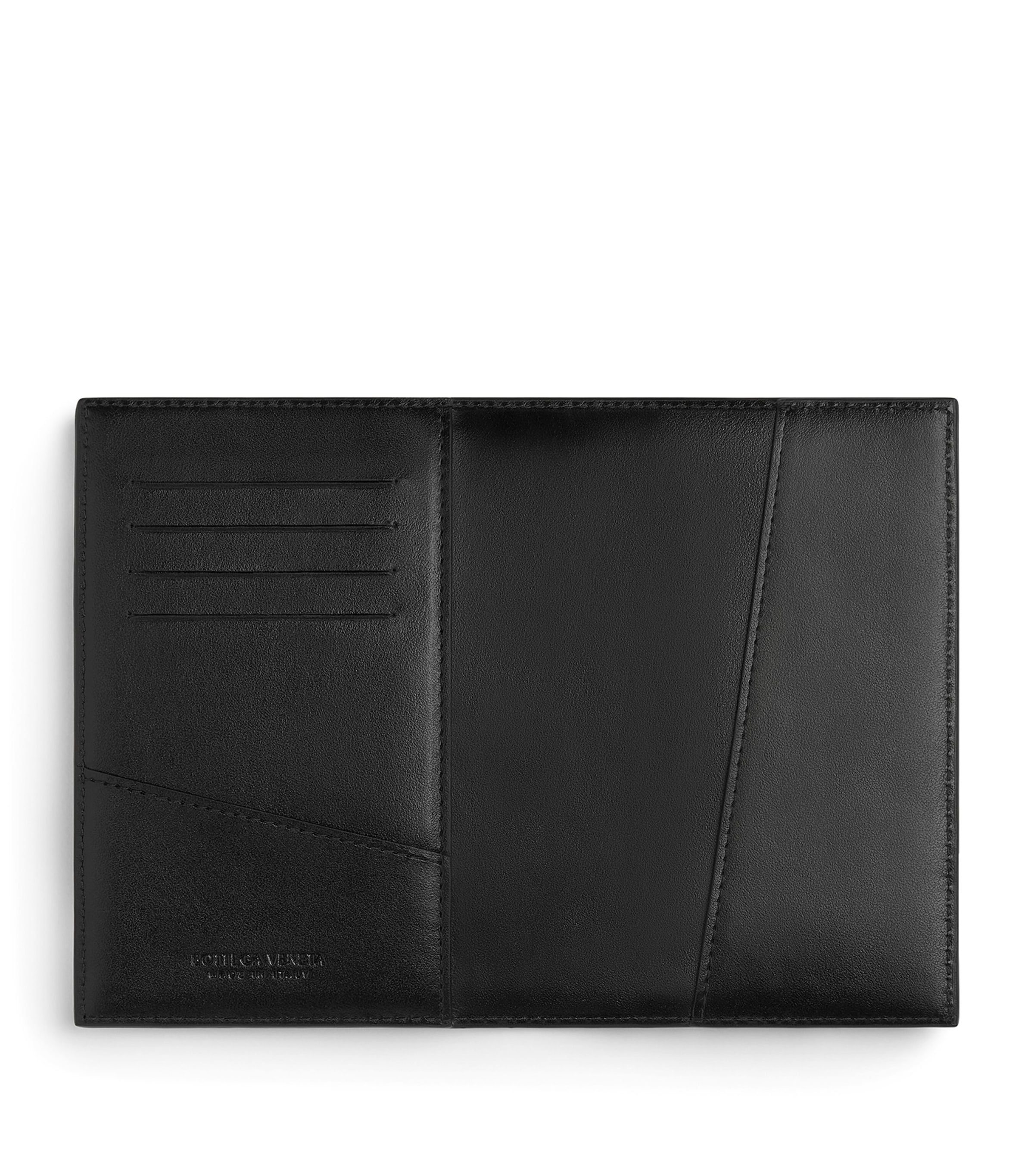 Bottega Veneta Leather Intrecciato Passport Holder | Harrods UK