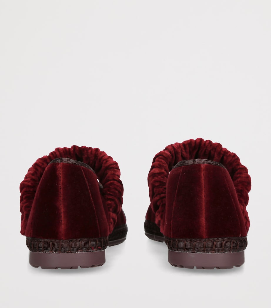 Flabelus Velvet Mafalda Espadrilles Wine Image 2