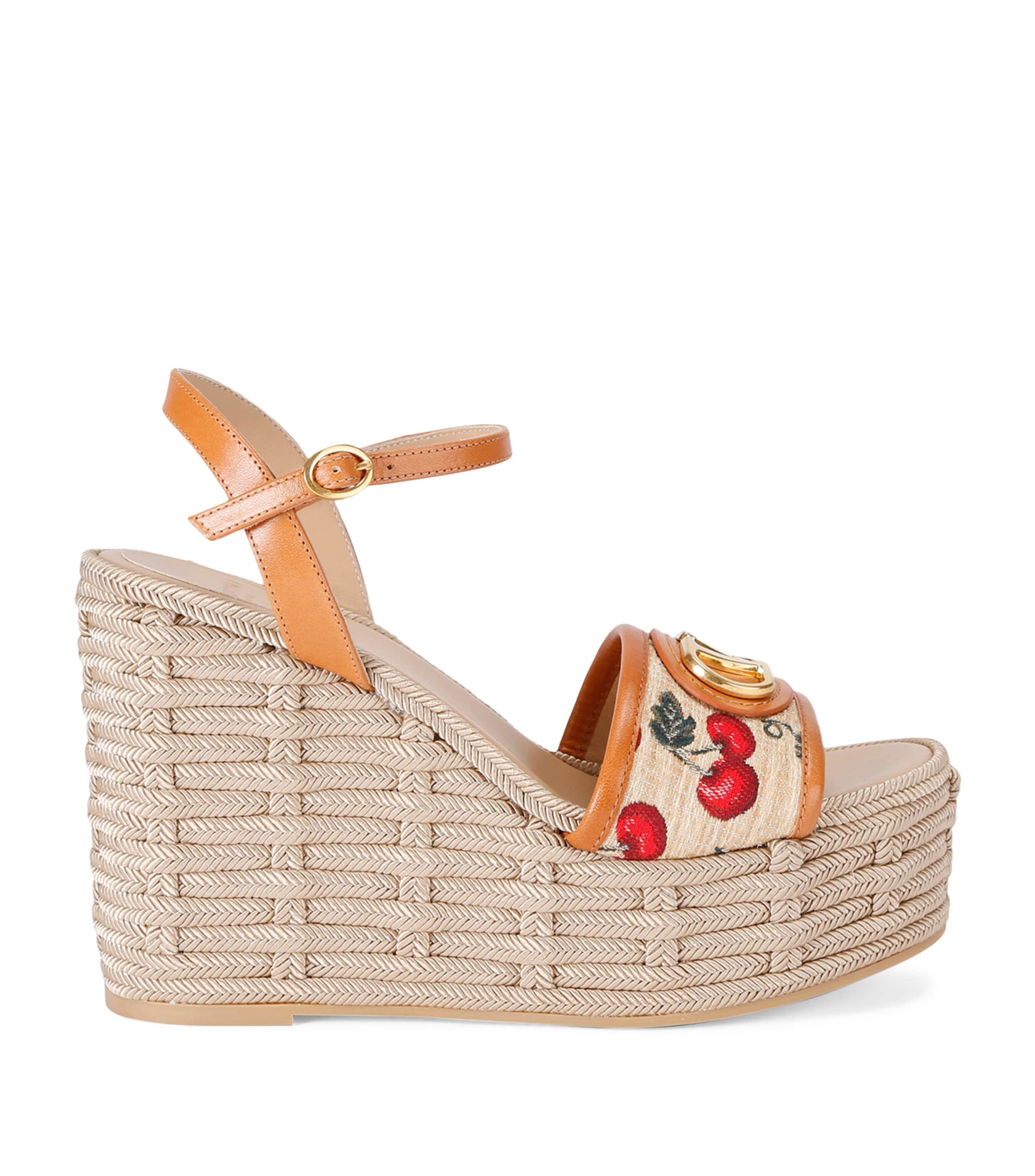 Valentino Natural Logo Wedges