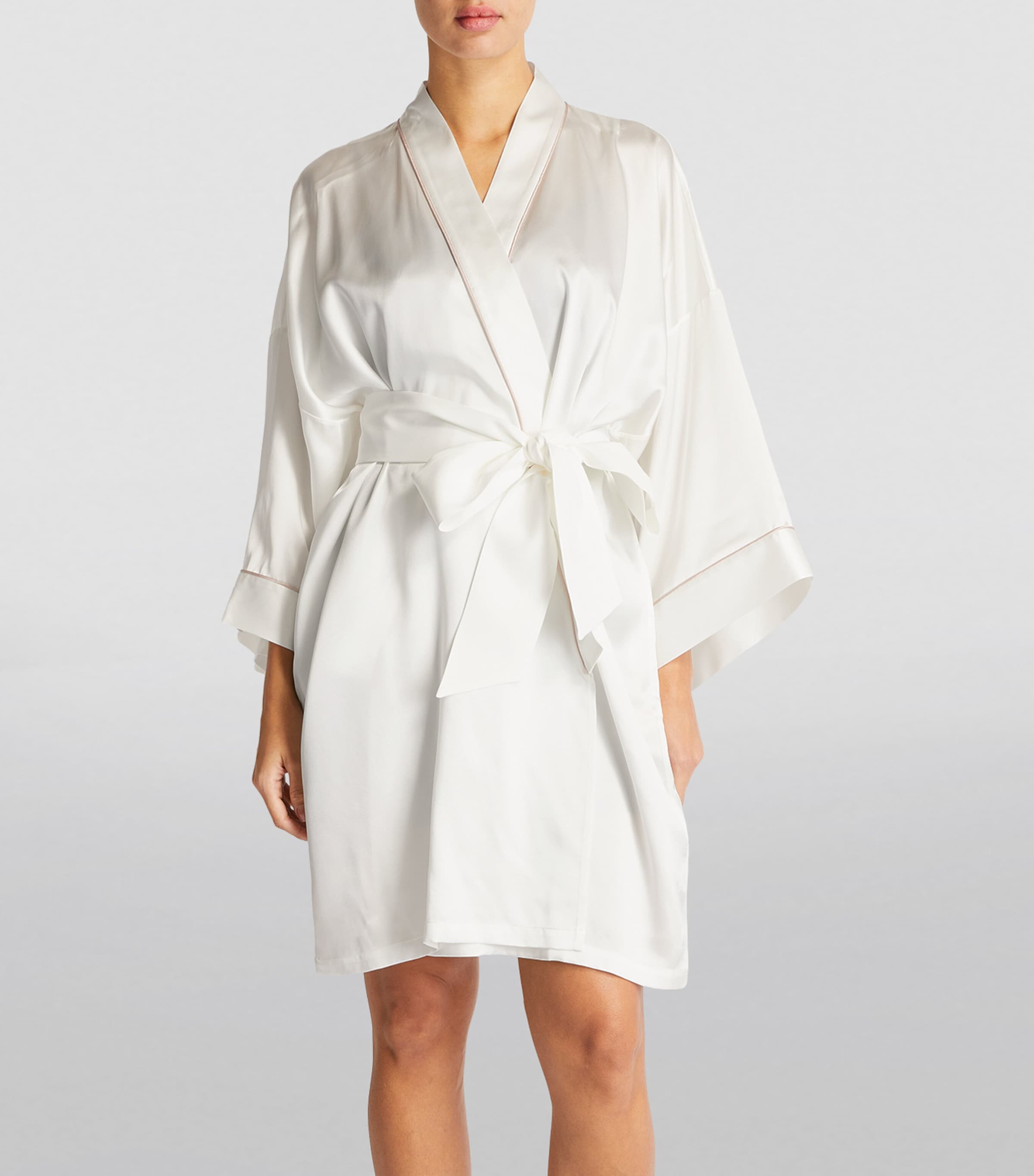 Silk Mimi Robe IVORY Image 3