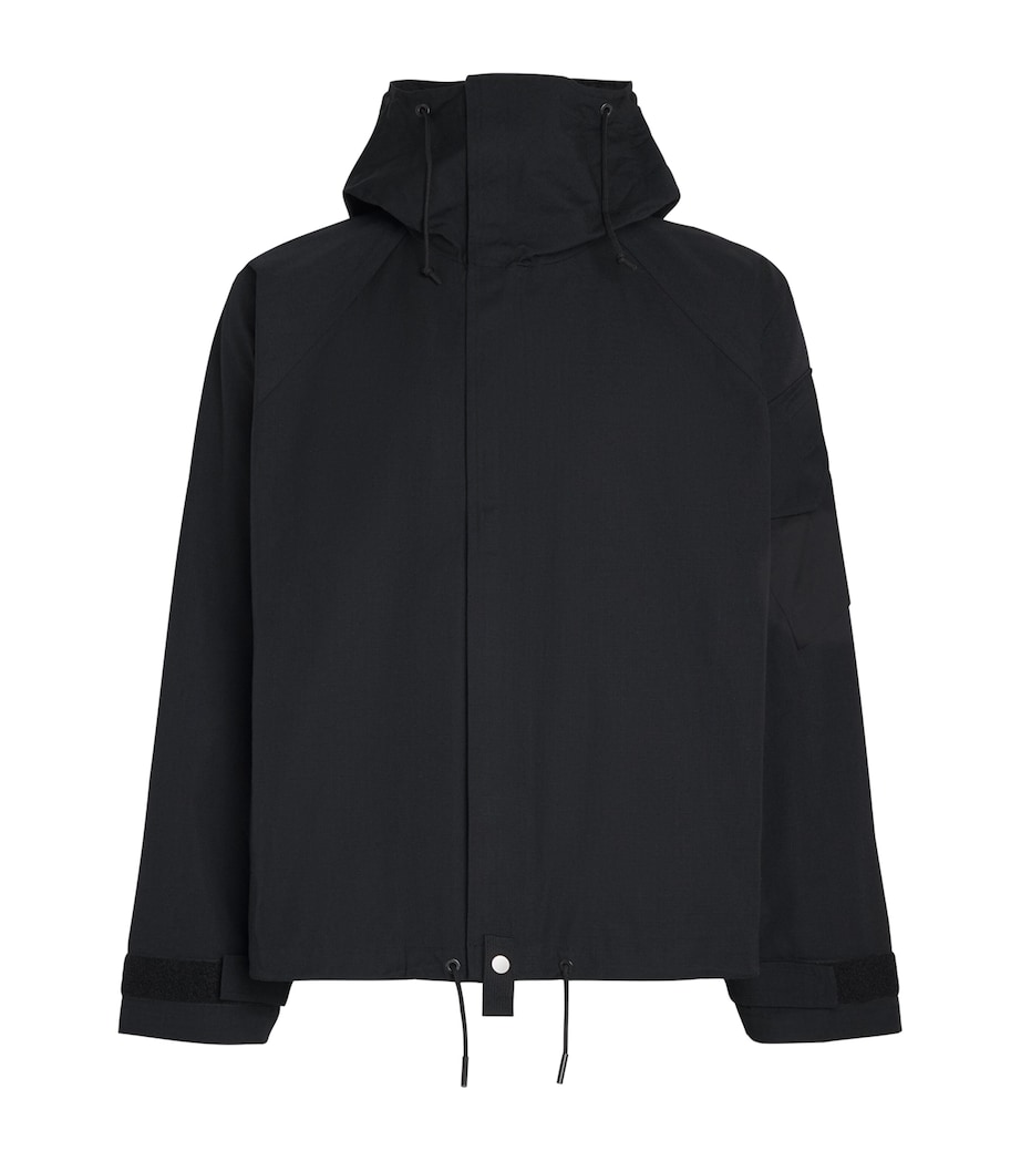 Cole Buxton Mens Cotton Windbreaker Black Image 1