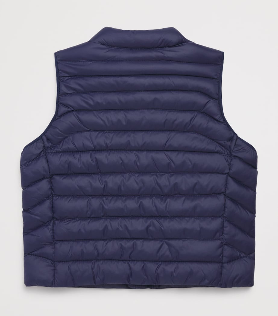 Quilted Polo Pony Gillet (9-24 Months) NAVY Image 2