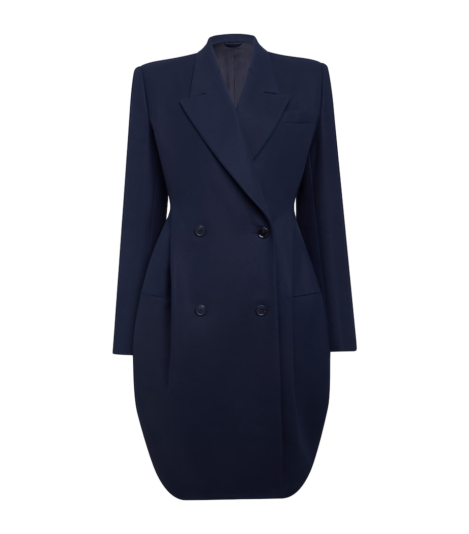 Cotton Tailored Coat MARINE FONCE Image 1