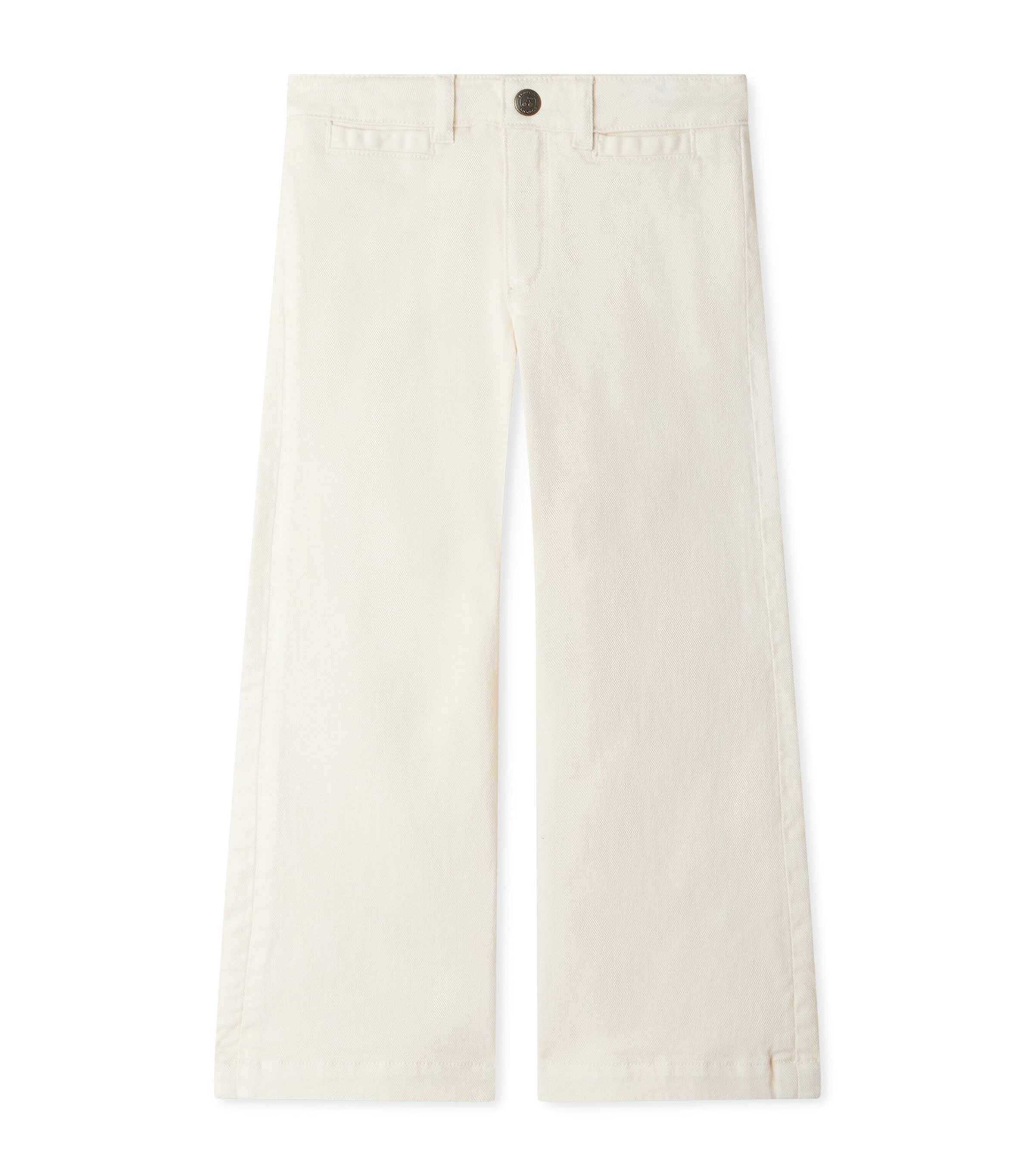Bonpoint Retro Flared Jeans In White