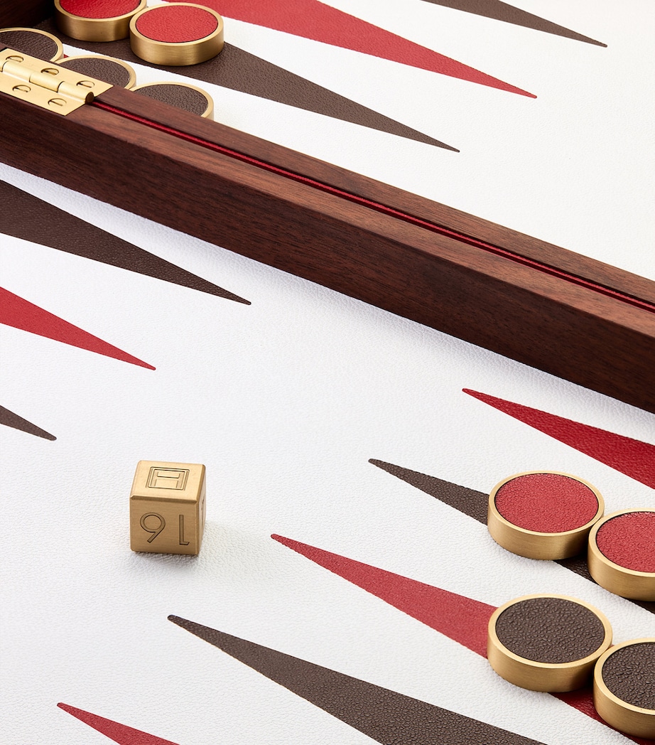 Pebbled Leather Backgammon Set MULTI Image 3