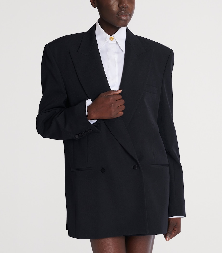 Wool Oversized Blazer 0PA NOIR Image 5