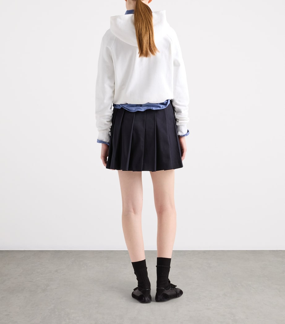 Prada Womens Cotton Logo Hoodie Image 5