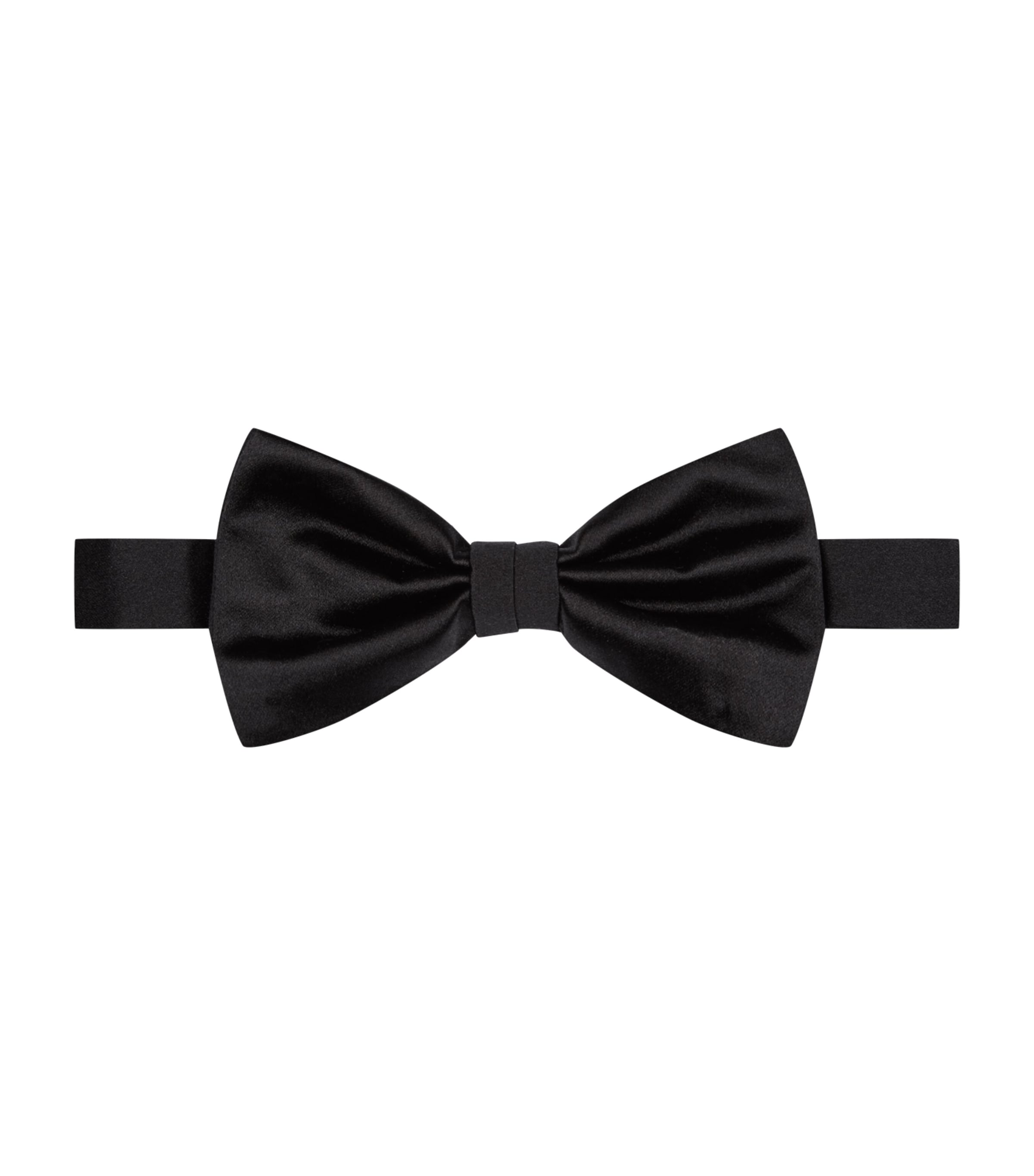 Canali Silk Pre-tied Bow Tie In Black