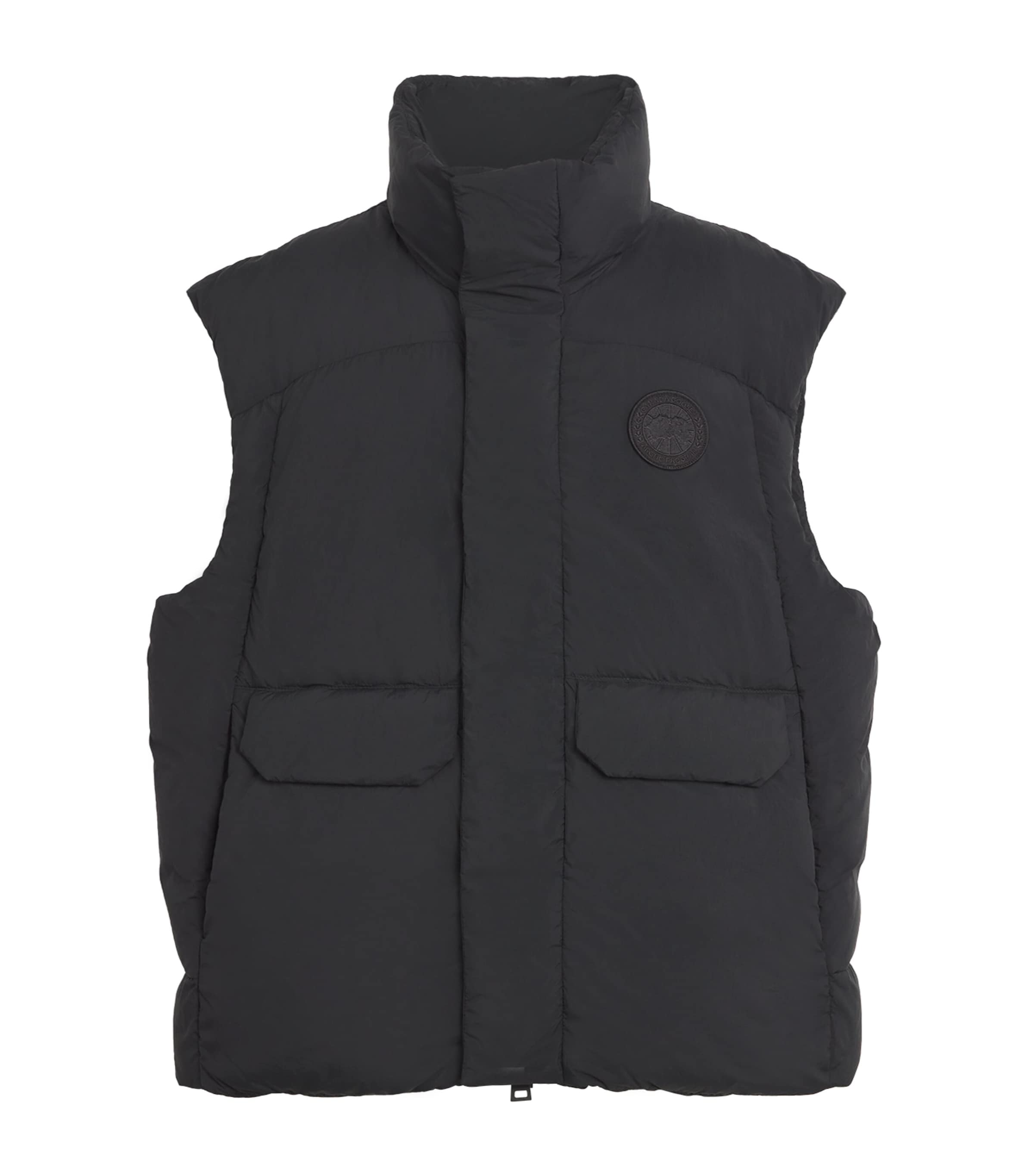 Shop Canada Goose Down Water-repellent Wilu Puffer Gilet In Black