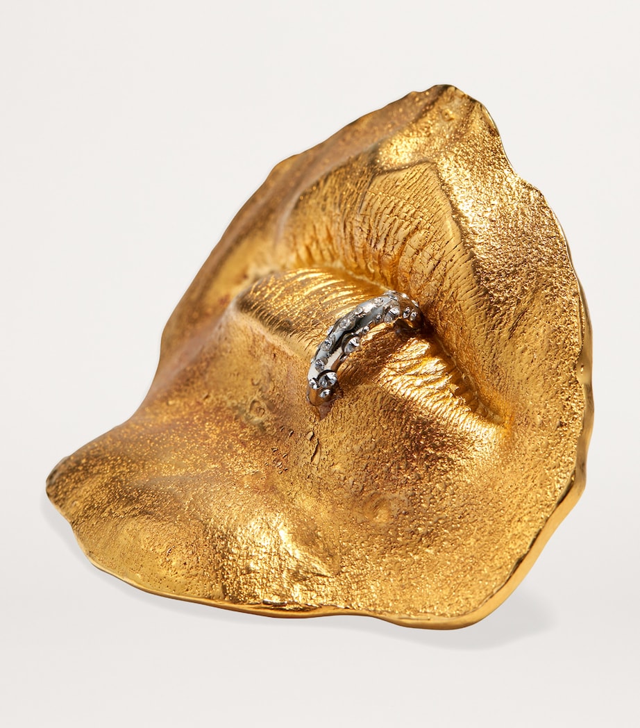 Pierced Mouth Brooch 001GOLD Image 2