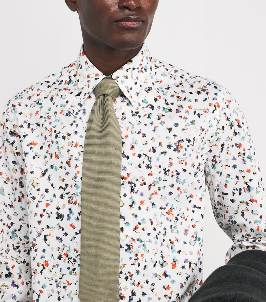 Cotton-Blend Printed Shirt 01_WHITE Image 6
