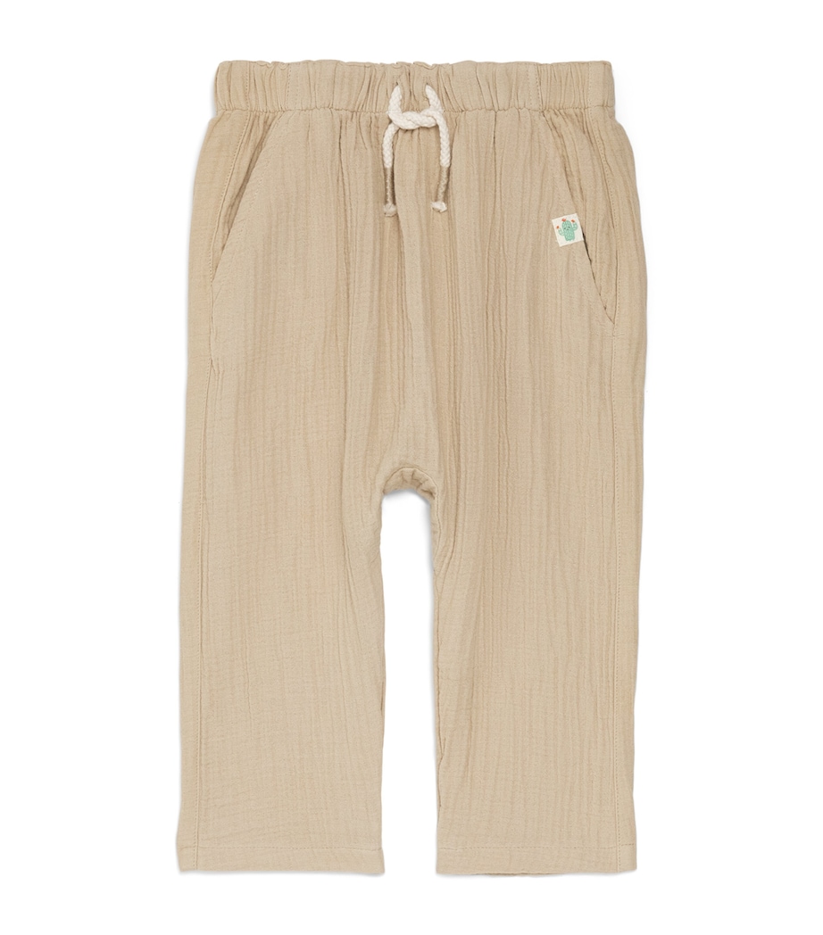 Purebaby Organic Cotton Crinkled Trousers (0-12 Months) Burto Image 1