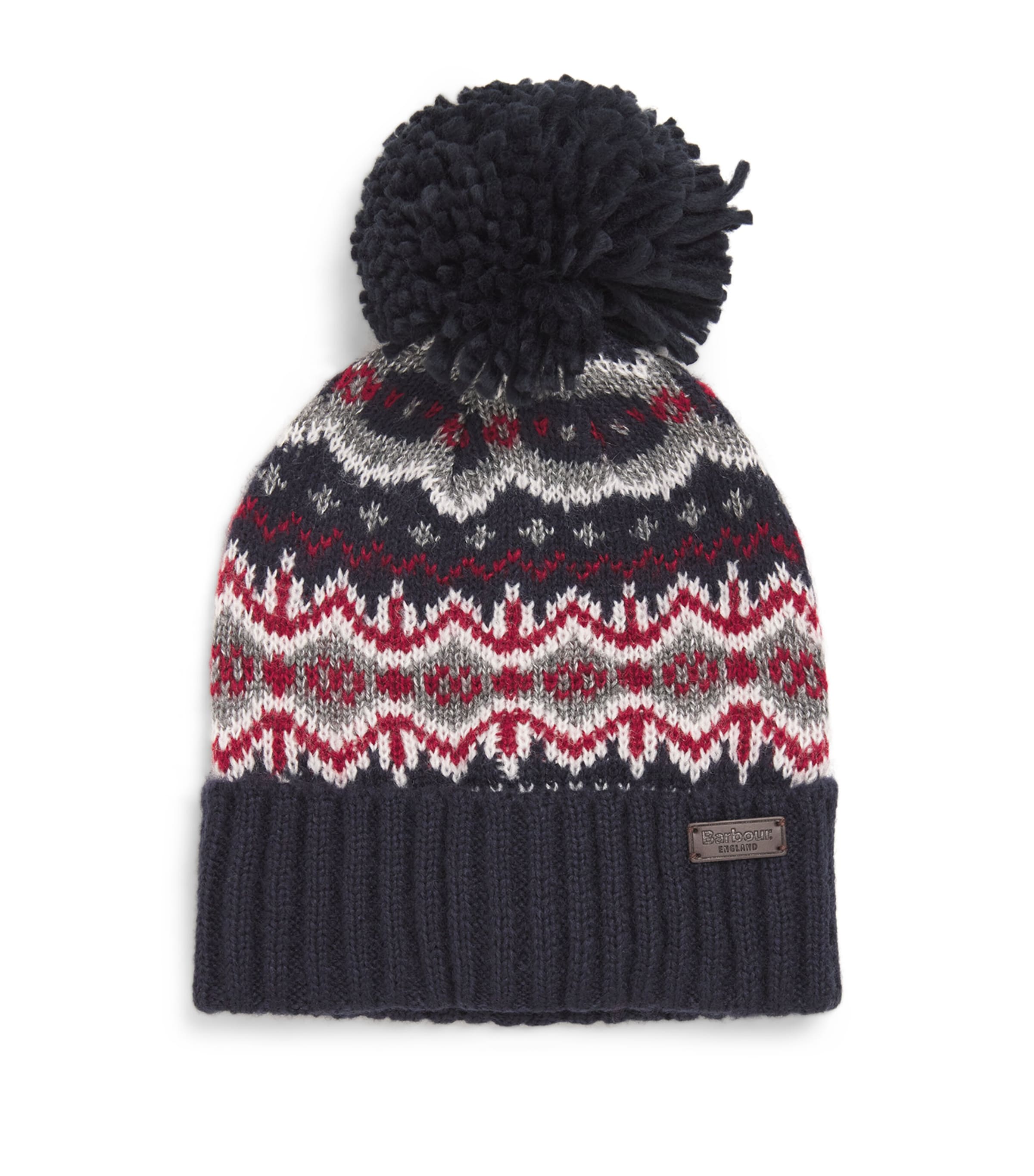 Barbour Fair Isle Beanie In Blue