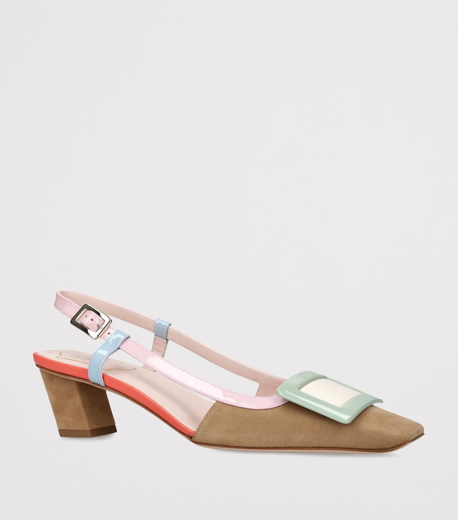 Roger Vivier Belle Vivier Slingback Pumps 45 Pink Comb Image 2