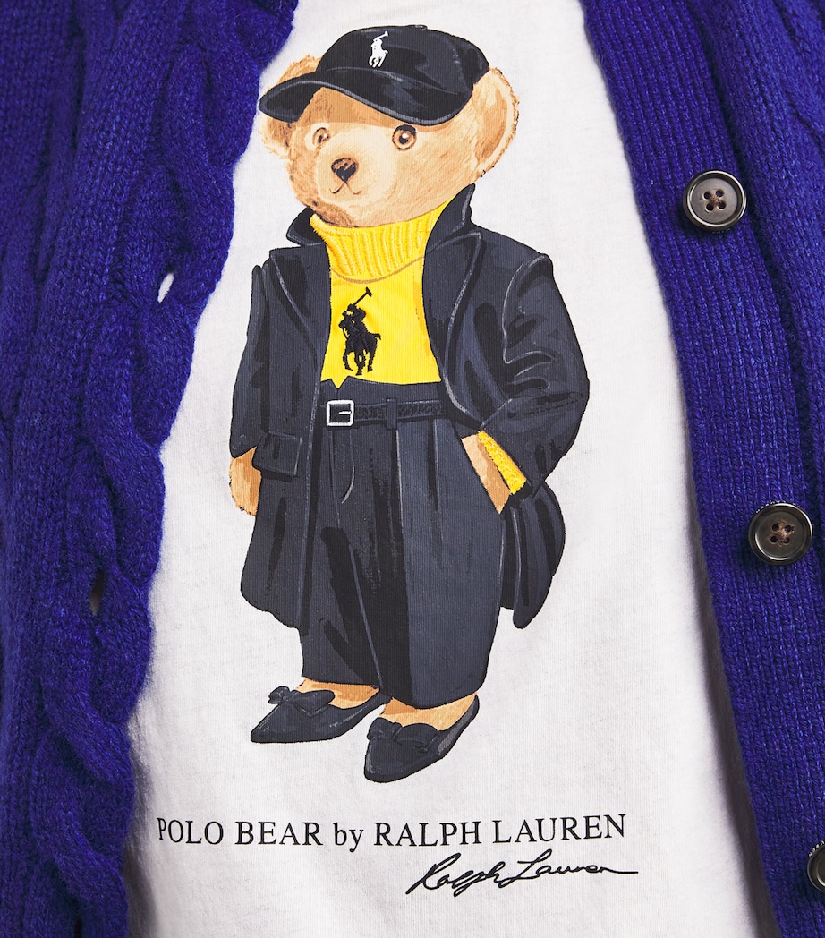 Cotton Polo Bear T-Shirt DECKWASH WHITE Image 6