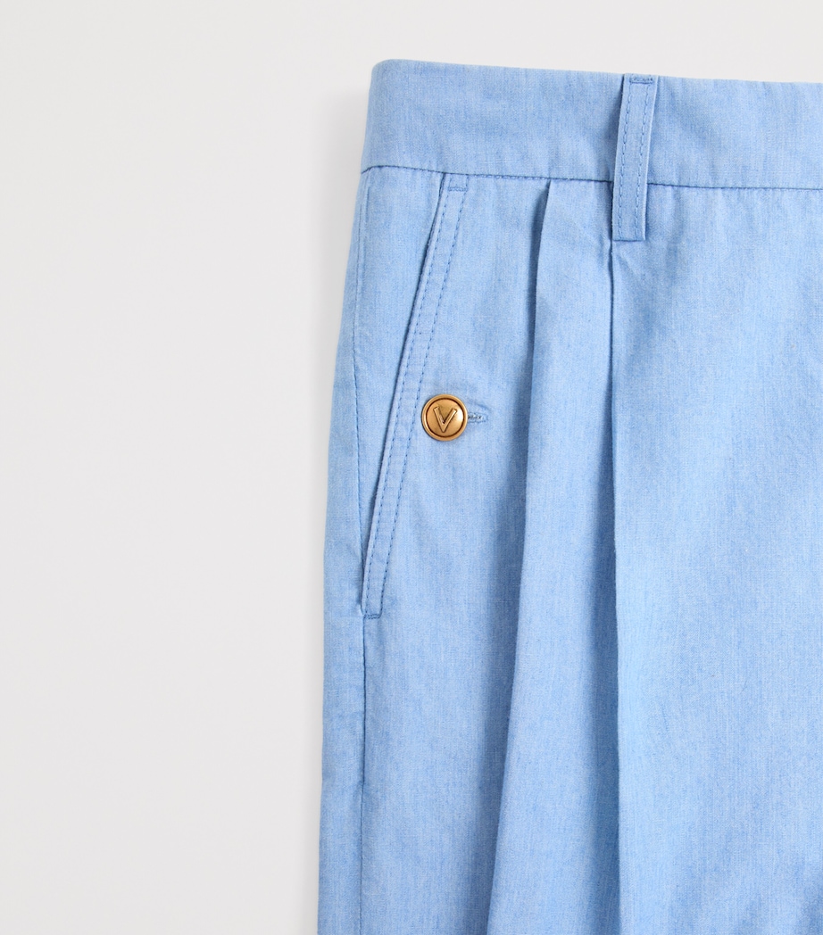 Denim Tailored Shorts 508 Image 6