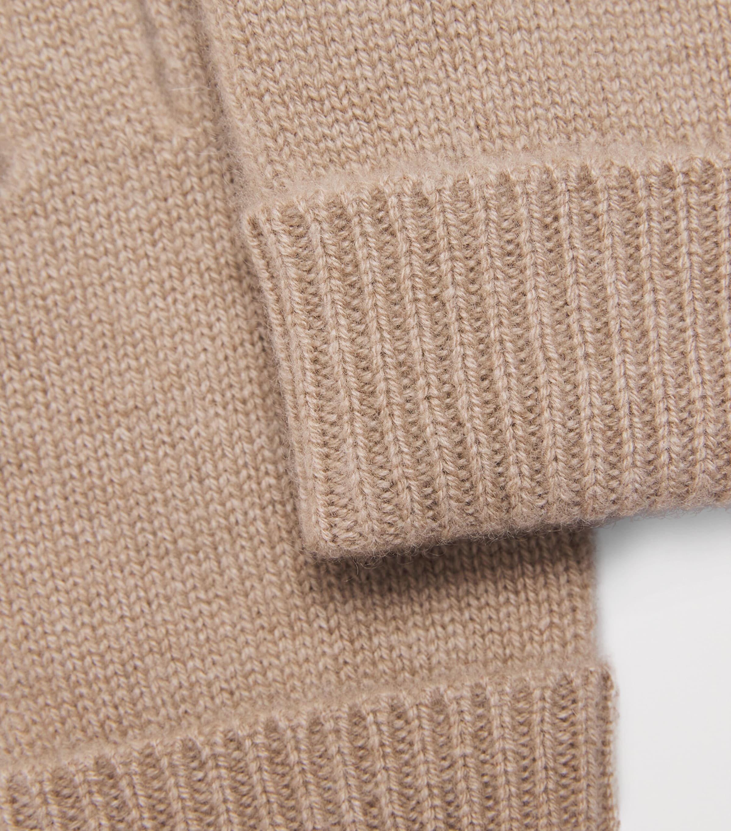 Harrods Cashmere Gloves Oatmeal Image 2