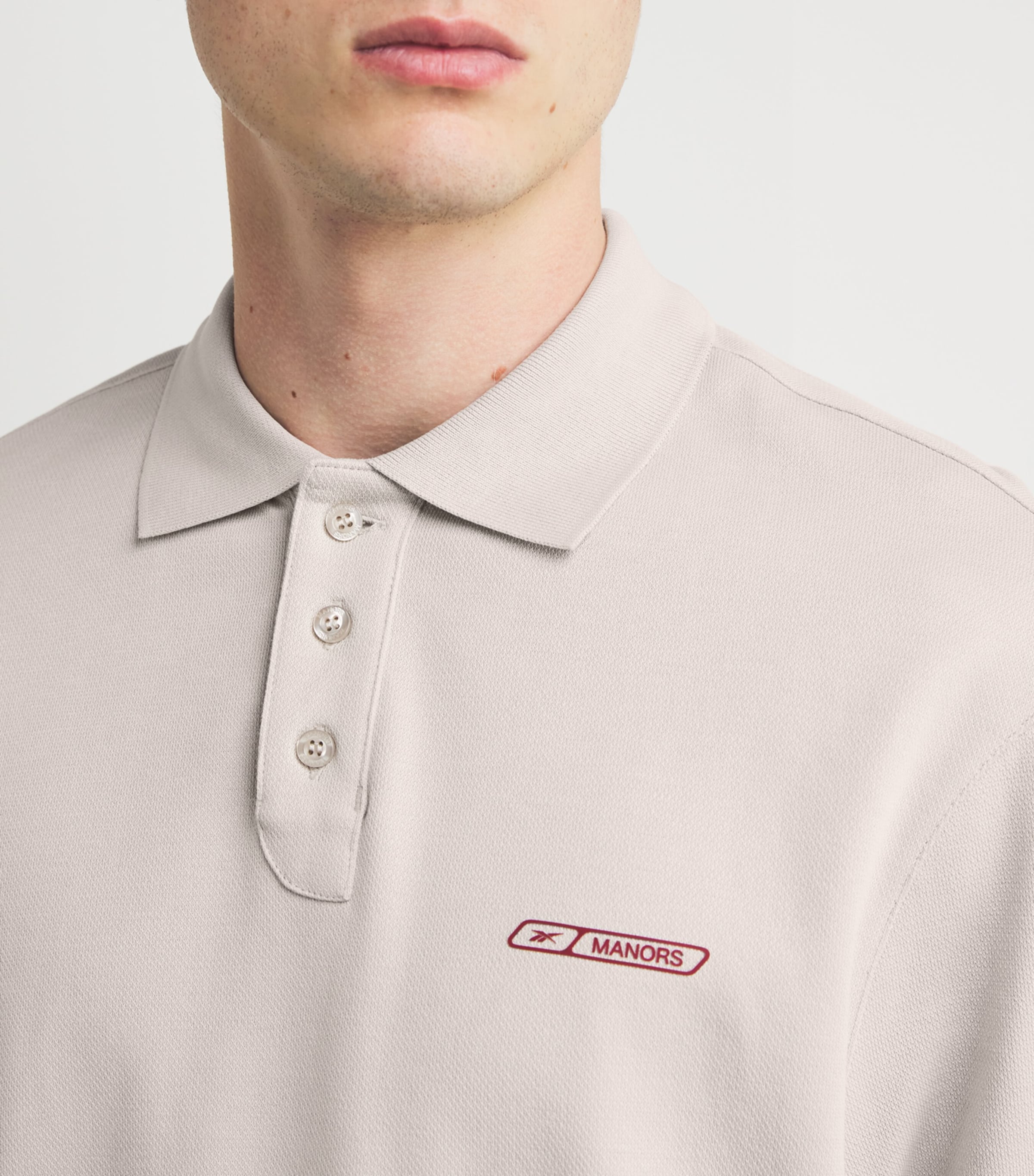 x Reebok Cotton Polo Shirt BEIGE Image 6