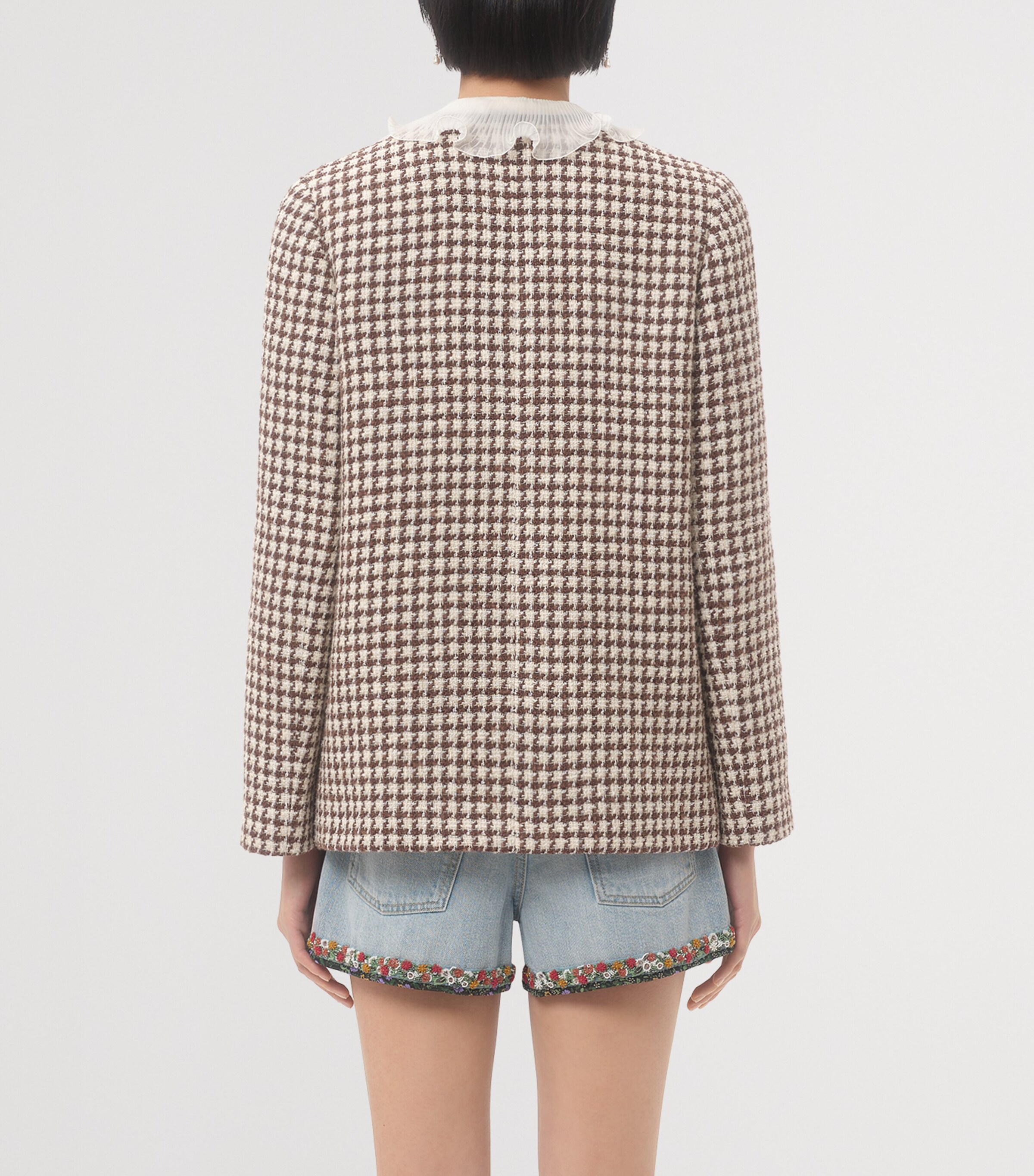 Valentino Houndstooth Tie-Detail Blazer | Harrods UK