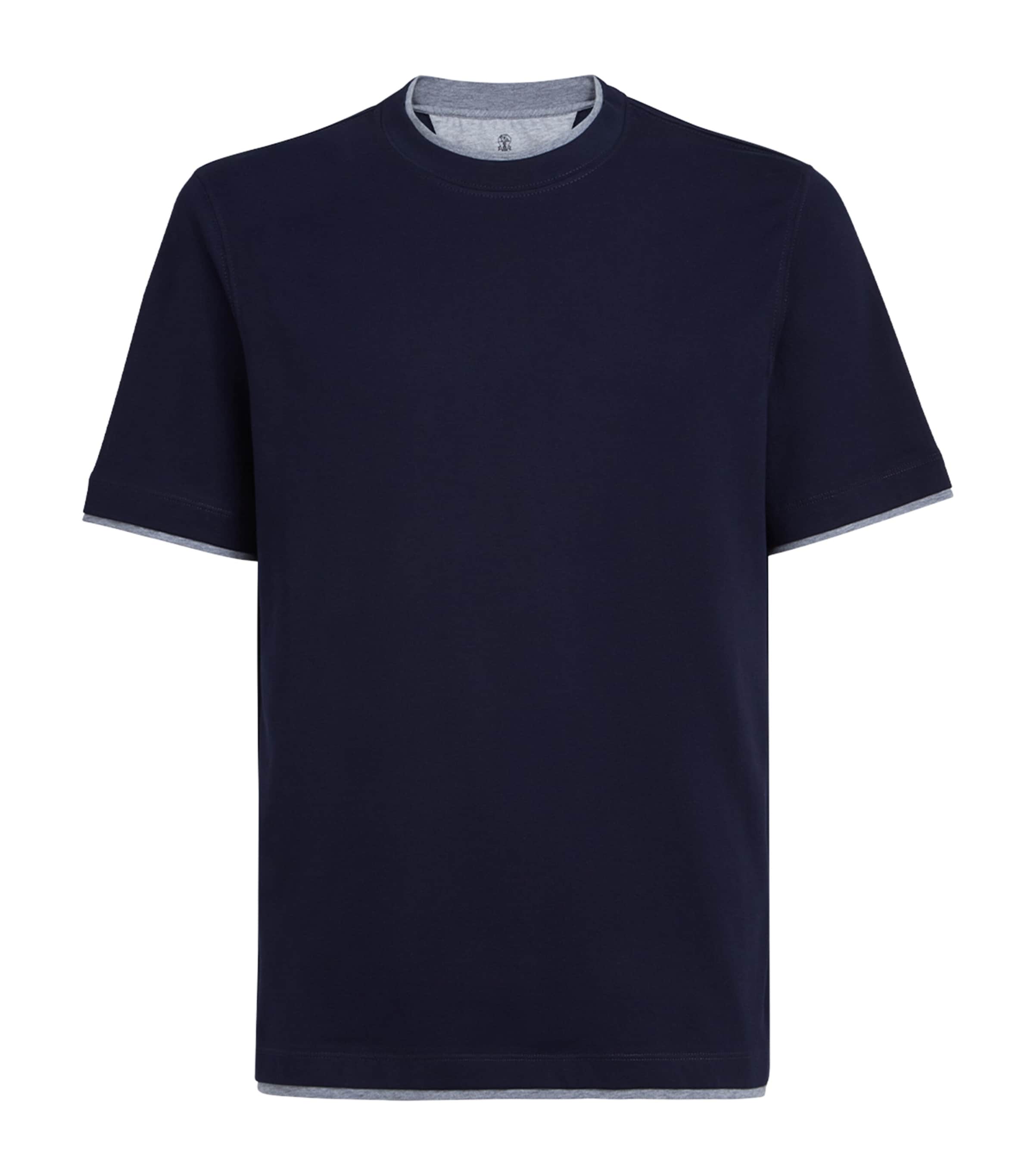 Cotton Faux-Layered T-Shirt CD325 Image 1