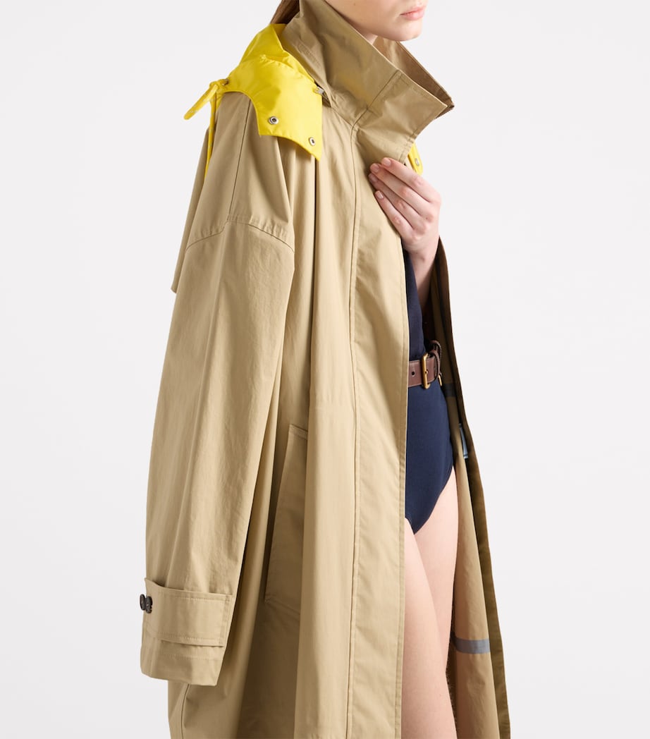 Cotton Belted Trench Coat F0241 Image 4