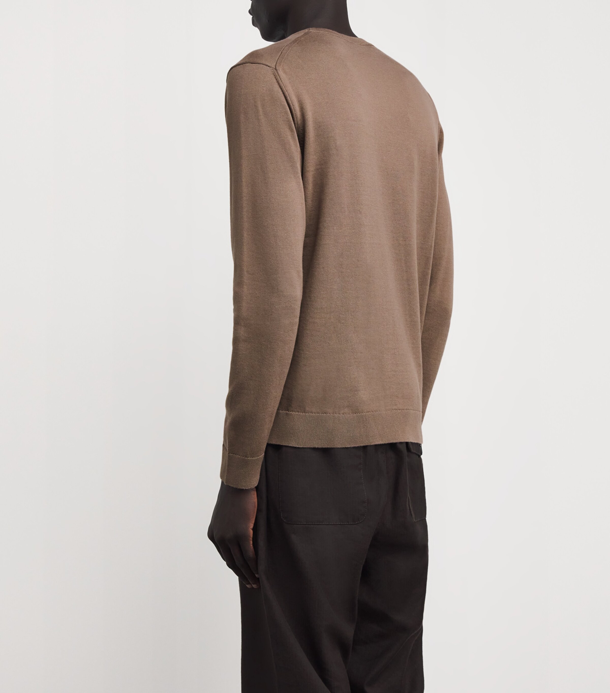 Organic Cotton Crew-Neck Sweater 5181-SOIL Image 4