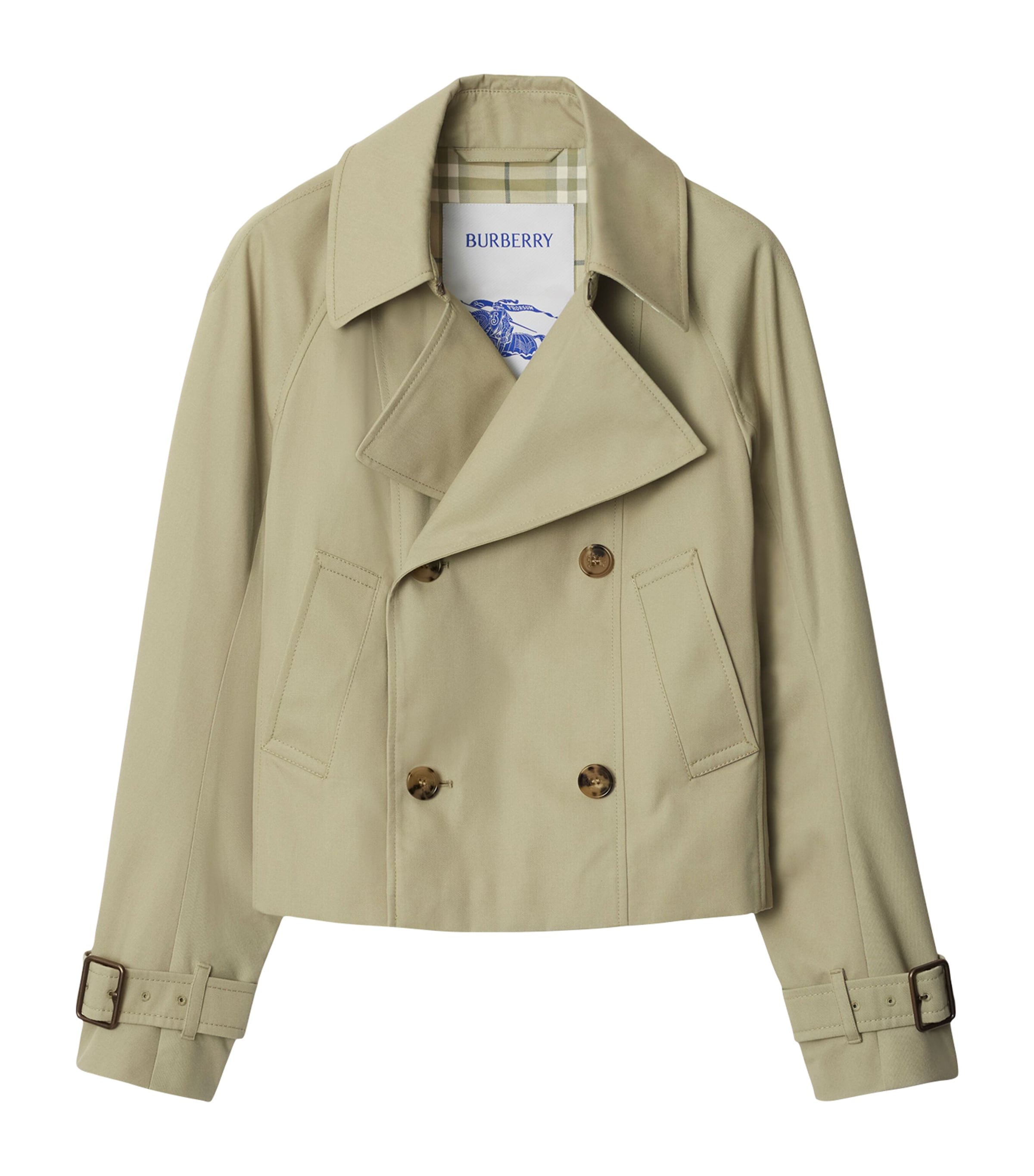 Burberry Slim Trench Jacket In Green
