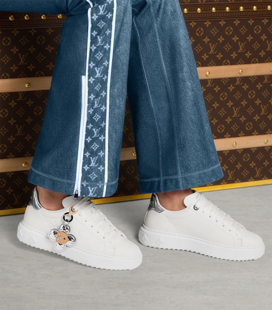 Leather Time Out Sneakers WHITE Image 2