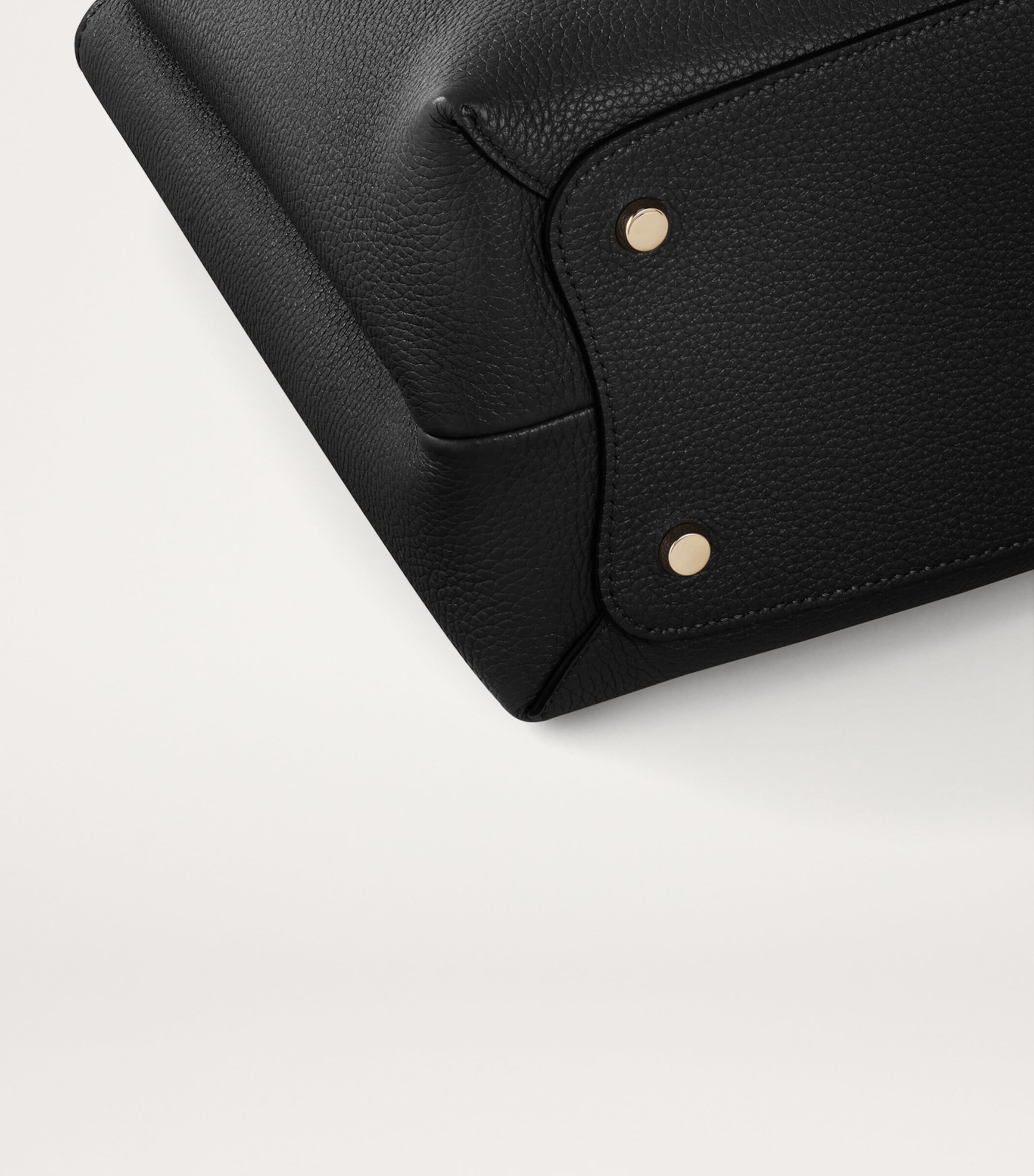 Medium Calfskin Panthère de Cartier Top-Handle Bag BLACK Image 5