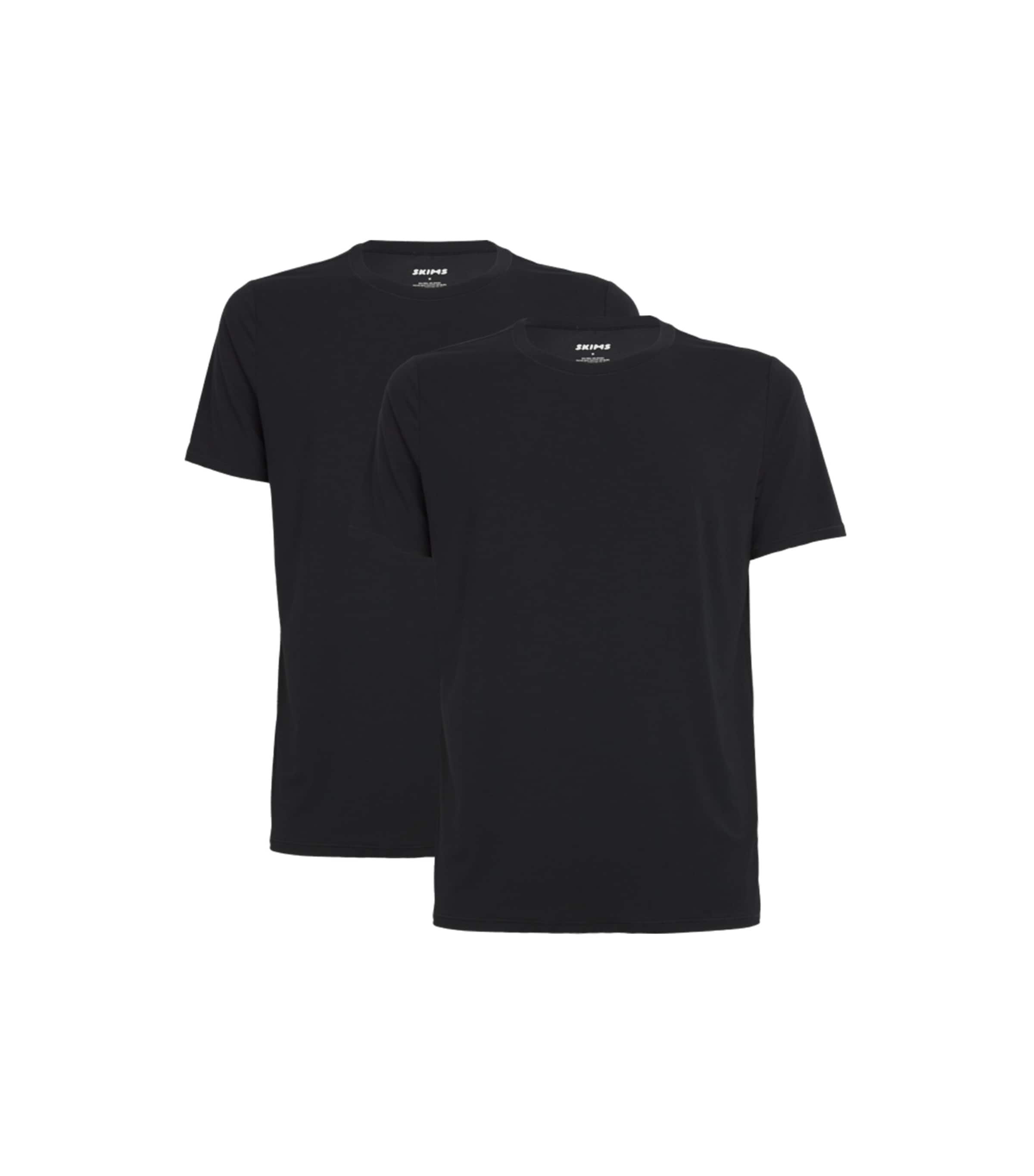 Shop Skims Stretch T-shirt In Black