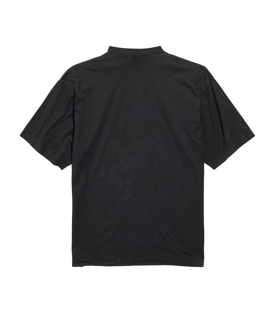 Oversized Cotton Printed T-Shirt 1041 Image 3