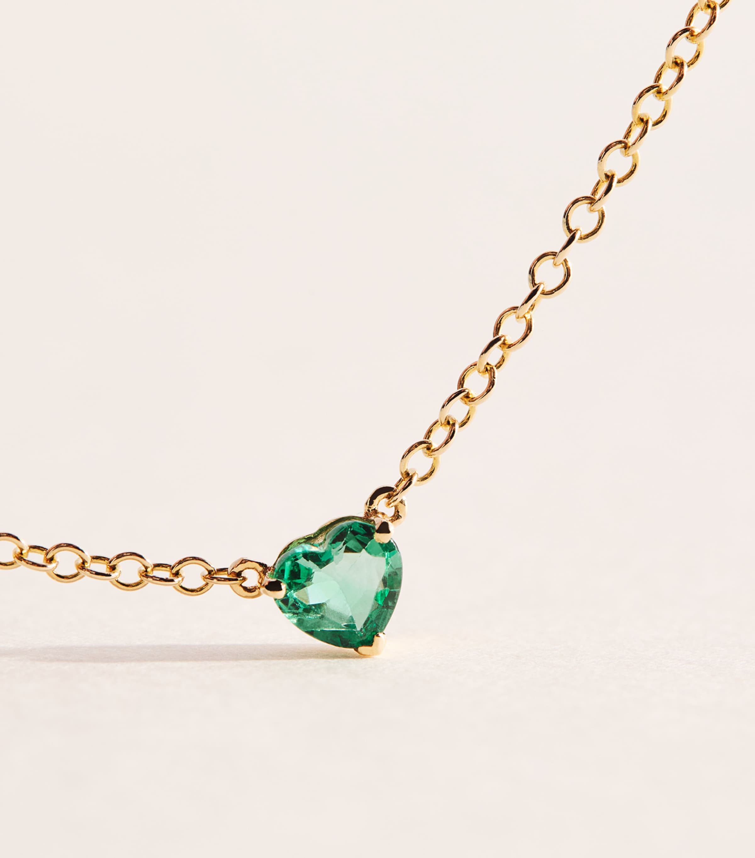 SHAY Yellow Gold and Emerald Ankle Bracelet Yellow Gold Image 3