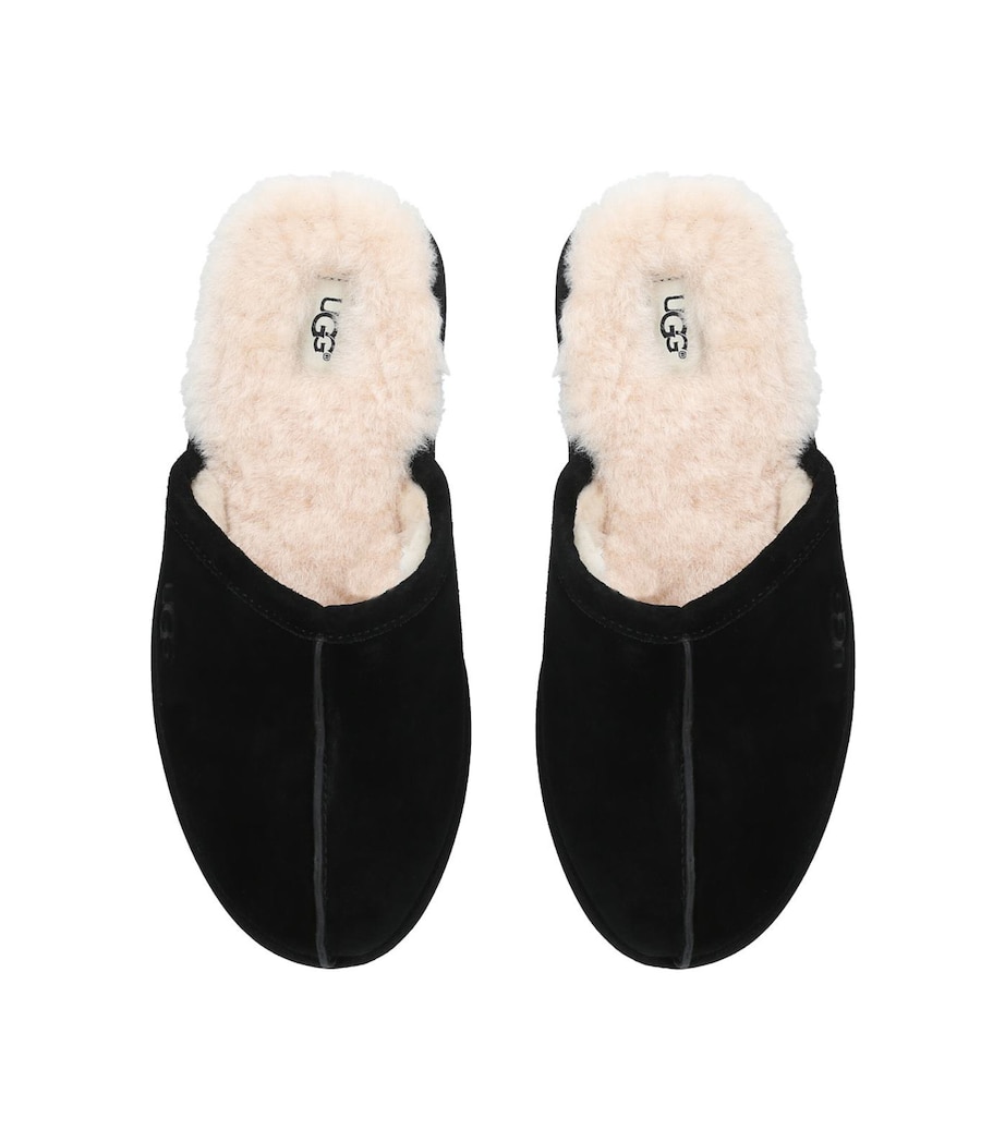 Scuff Suede Slippers BLACK Image 4