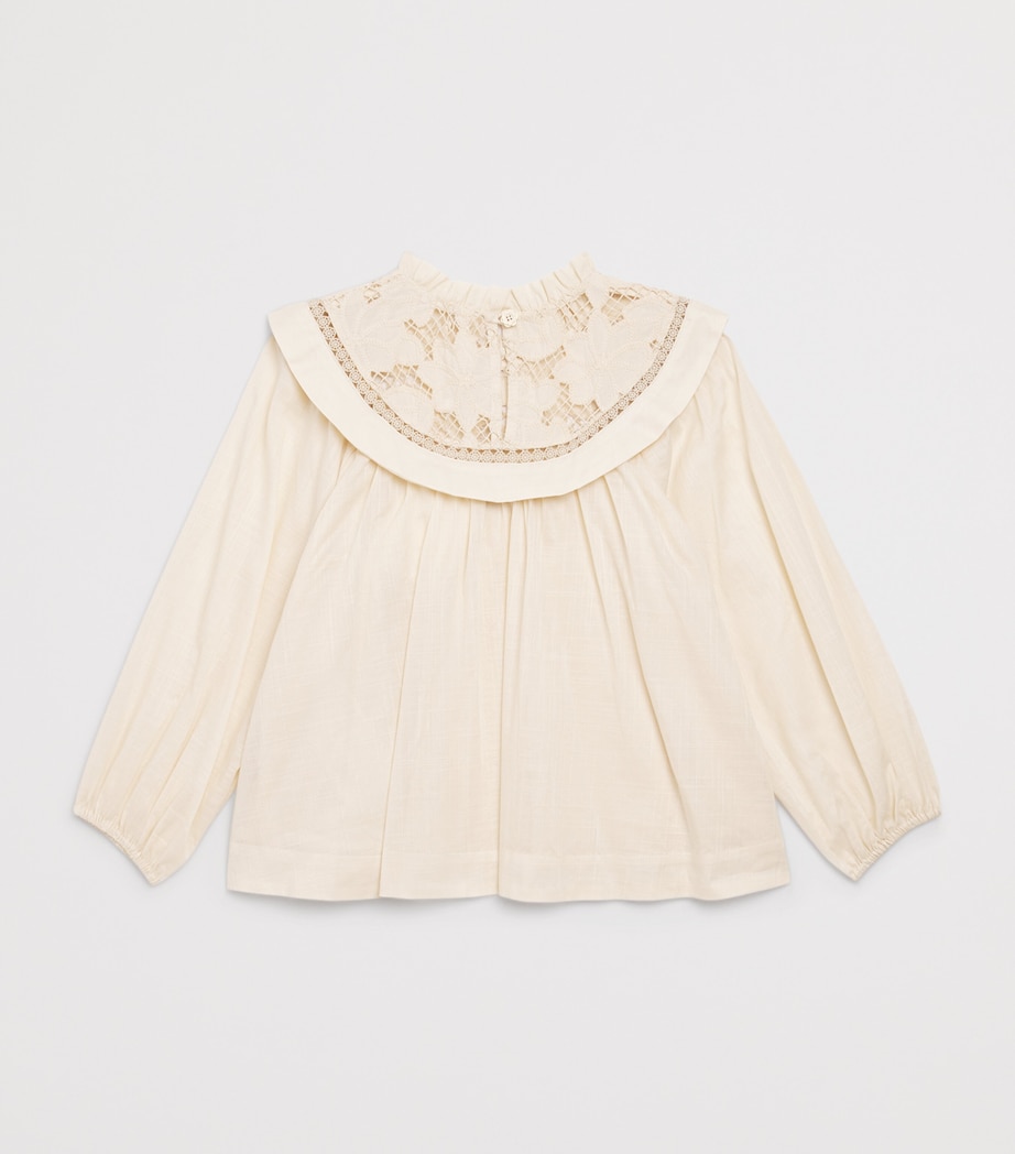 Cotton Lucky Broderie Top (2-12 Years) TEA Image 2