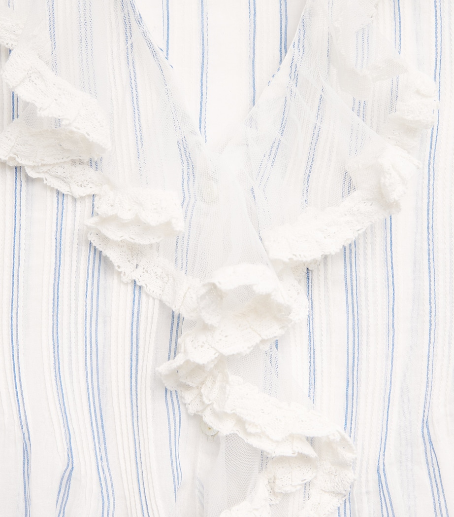 DÔEN Womens Organic Cotton Henri Blouse Saint Aurelie Stripe Image 6