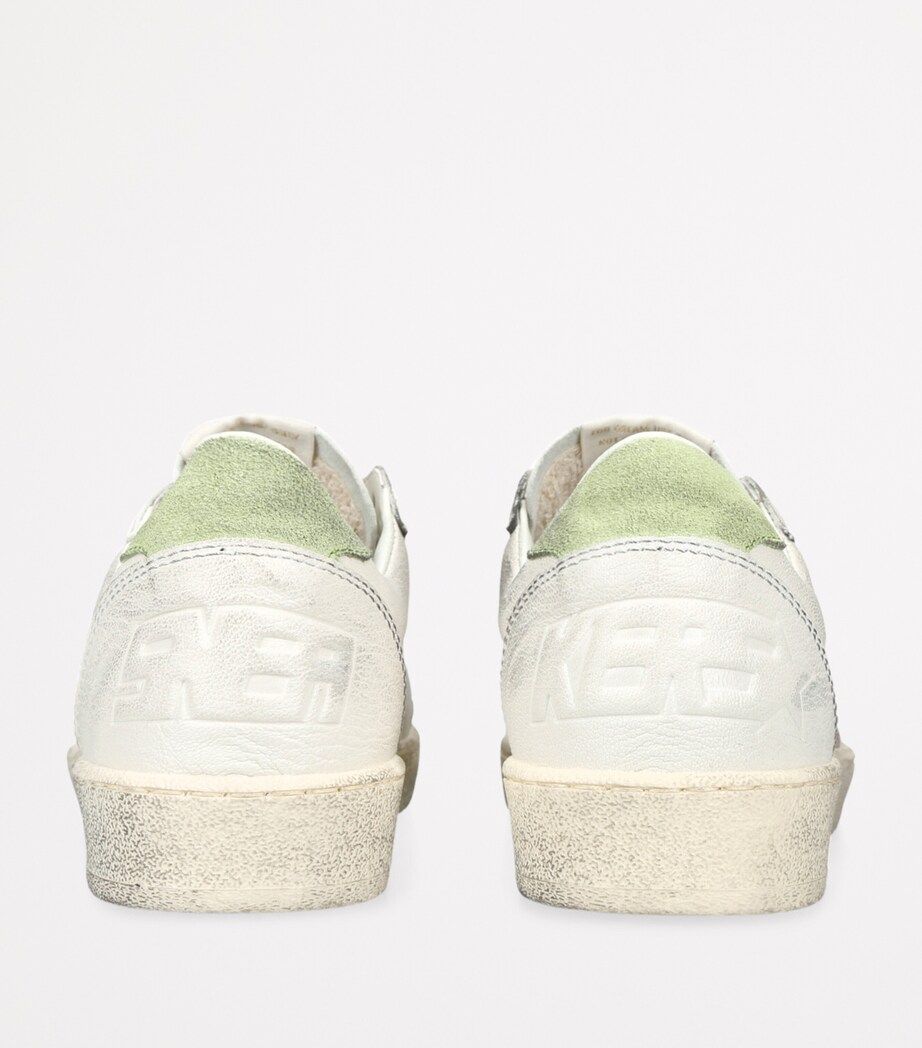 Golden Goose Leather Ballstar Sneakers White/oth Image 2