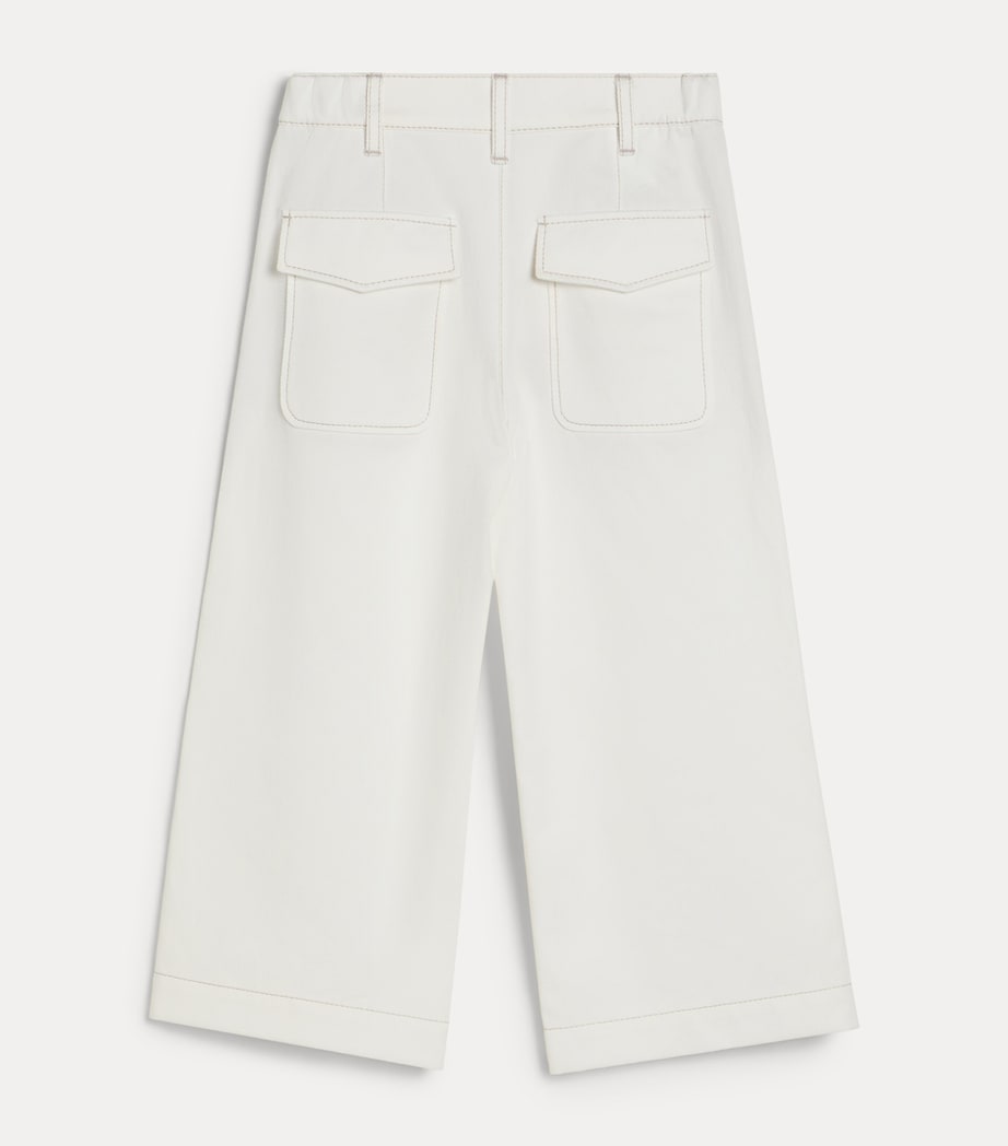 Brunello Cucinelli Kids Womens Wide-Leg Jeans (4-6 Years) Image 2